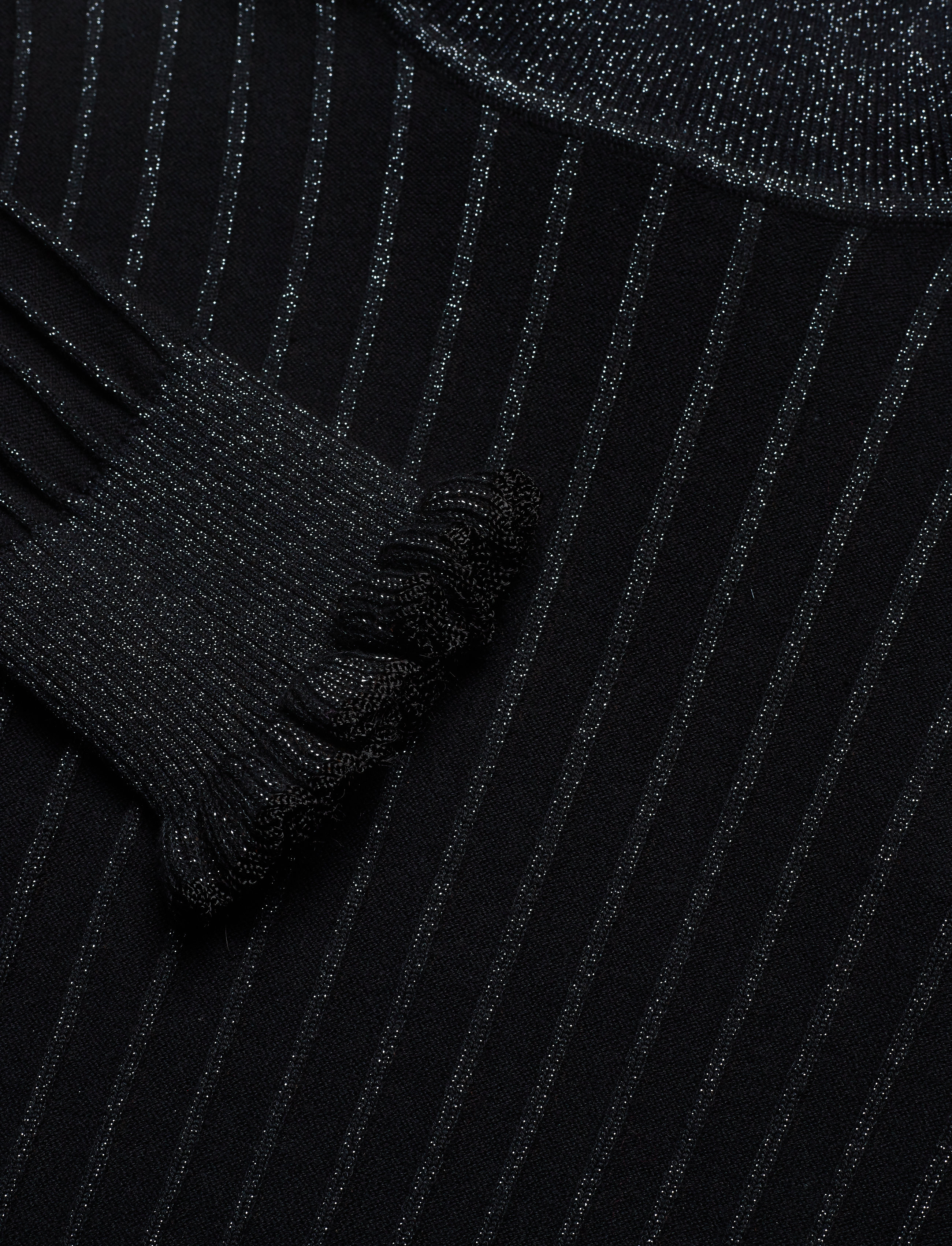 Scotch & Soda - Turtle neck in knitted rib with details - night - 2