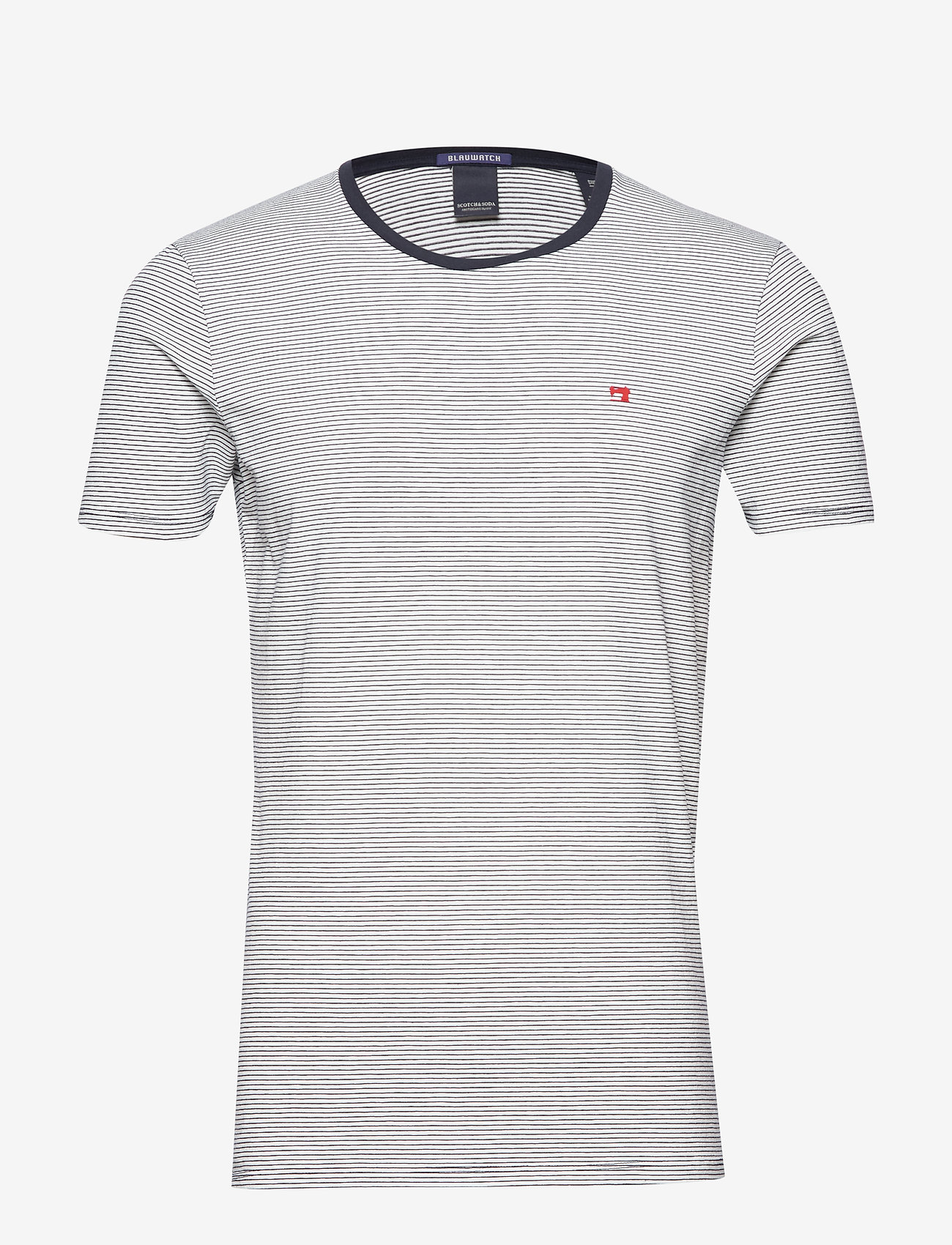 Classic cotton/elastane crewneck tee - COMBO B
