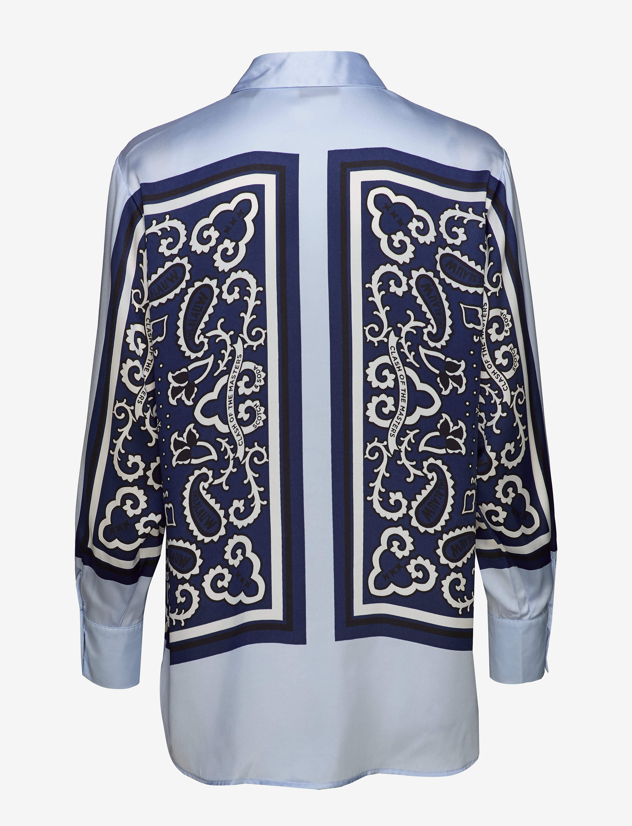 Scotch & Soda - Button up silky shirt with placement  bandana print - combo a - 1