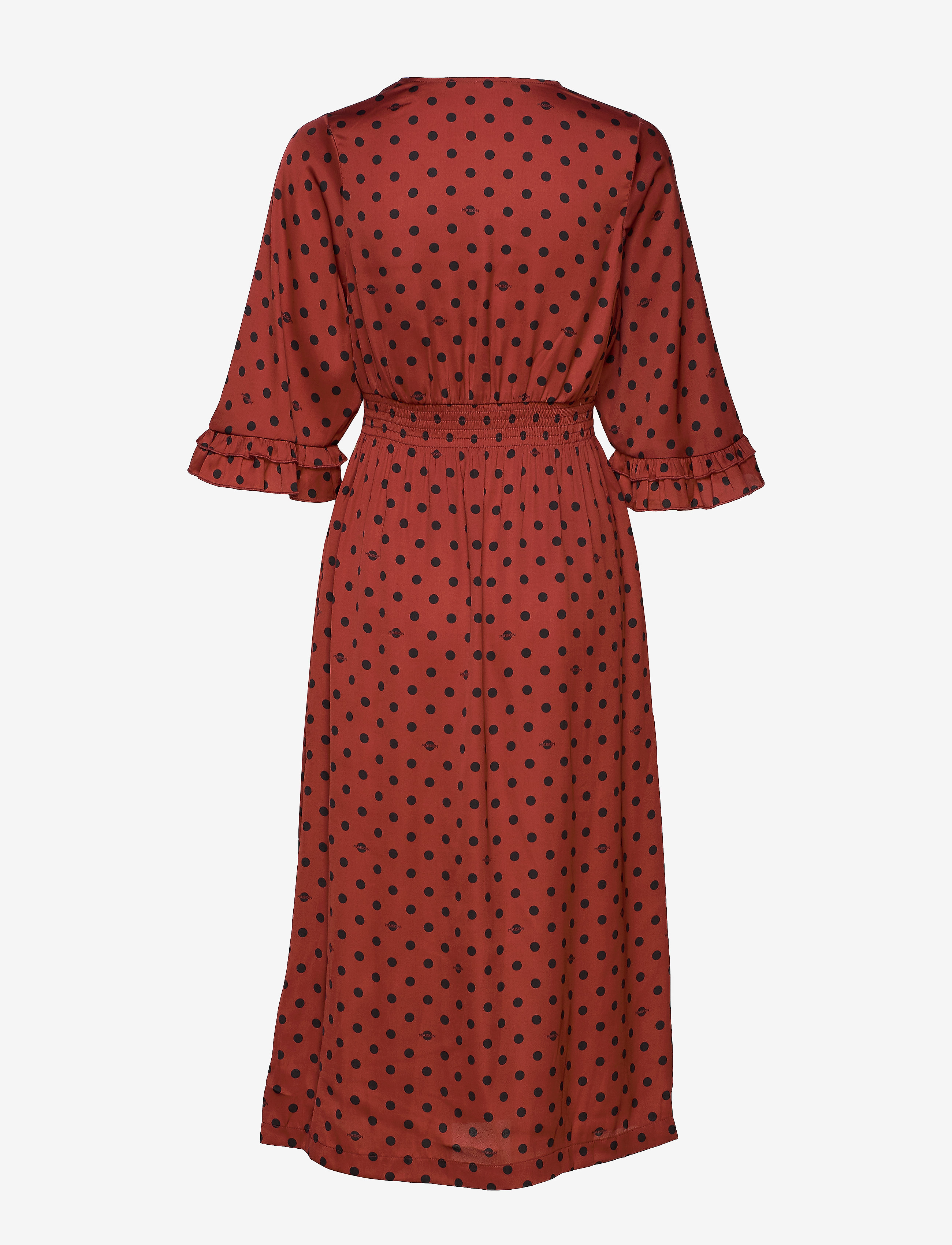 Scotch & Soda - Midi length v-neck dress with ruffles - combo e - 2