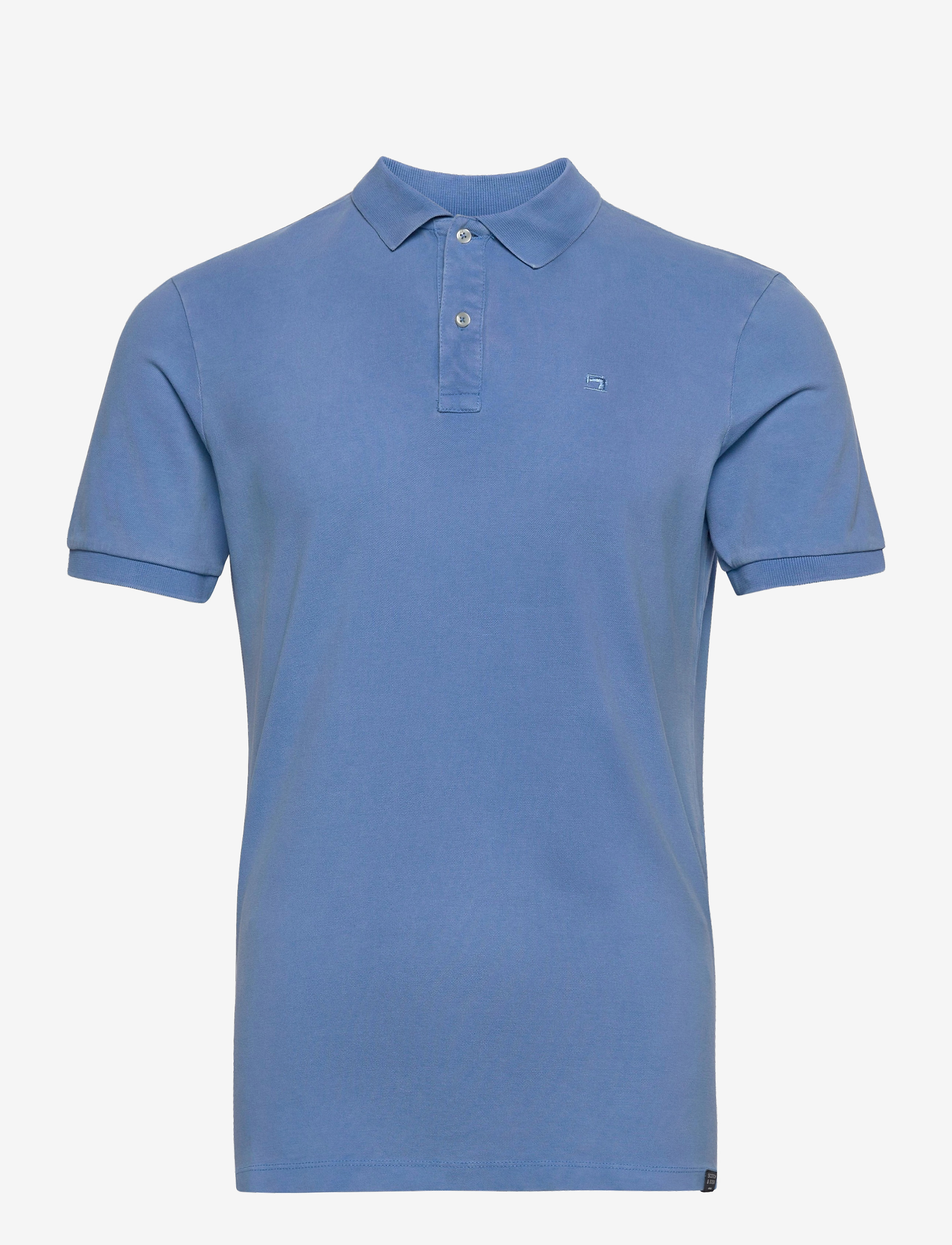 Scotch & Soda - Garment dyed stretch polo - infinite blue - 0