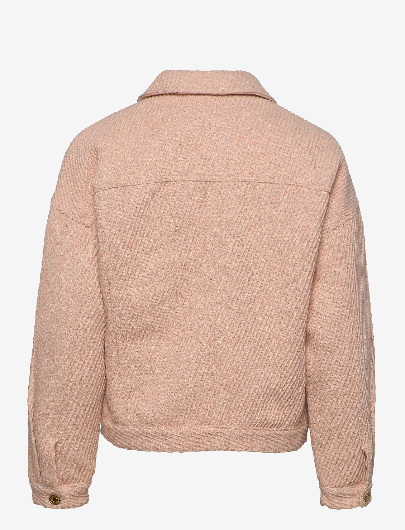 Scotch & Soda - Oversized trucker in special wool mix - light apricot melange - 1