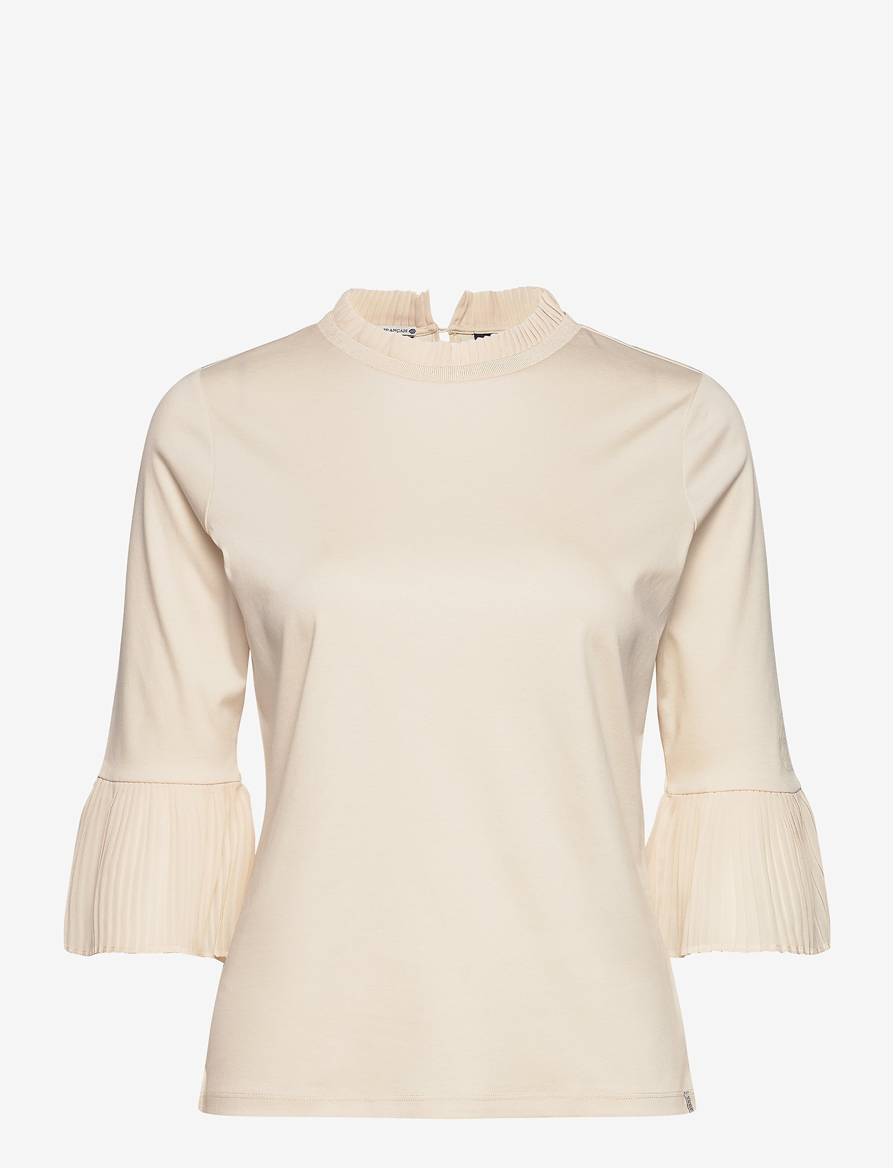 Scotch & Soda - 3/4 sleeve tee with pleated details - ecru - 0