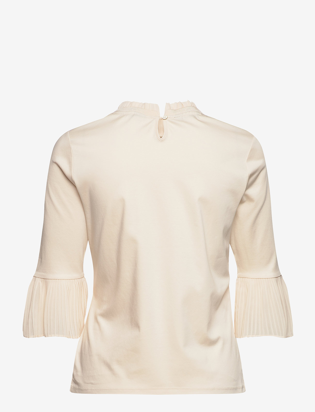 Scotch & Soda - 3/4 sleeve tee with pleated details - ecru - 1
