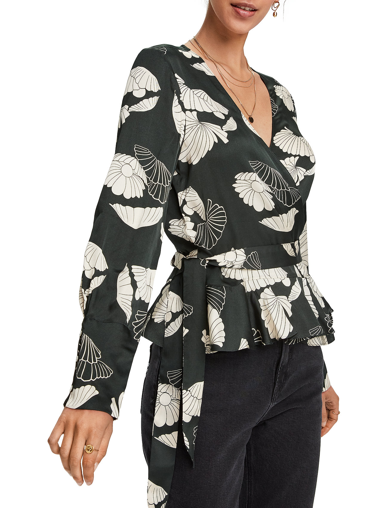 Scotch & Soda - Feminine wrap top - combo a - 4