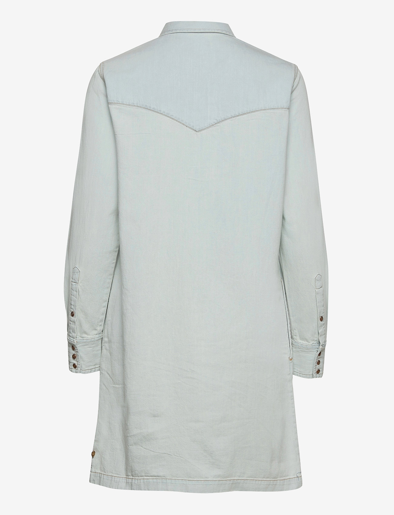 Scotch & Soda - Ams Blauw denim shirt dress with seasonal washes - bleach indigo - 1