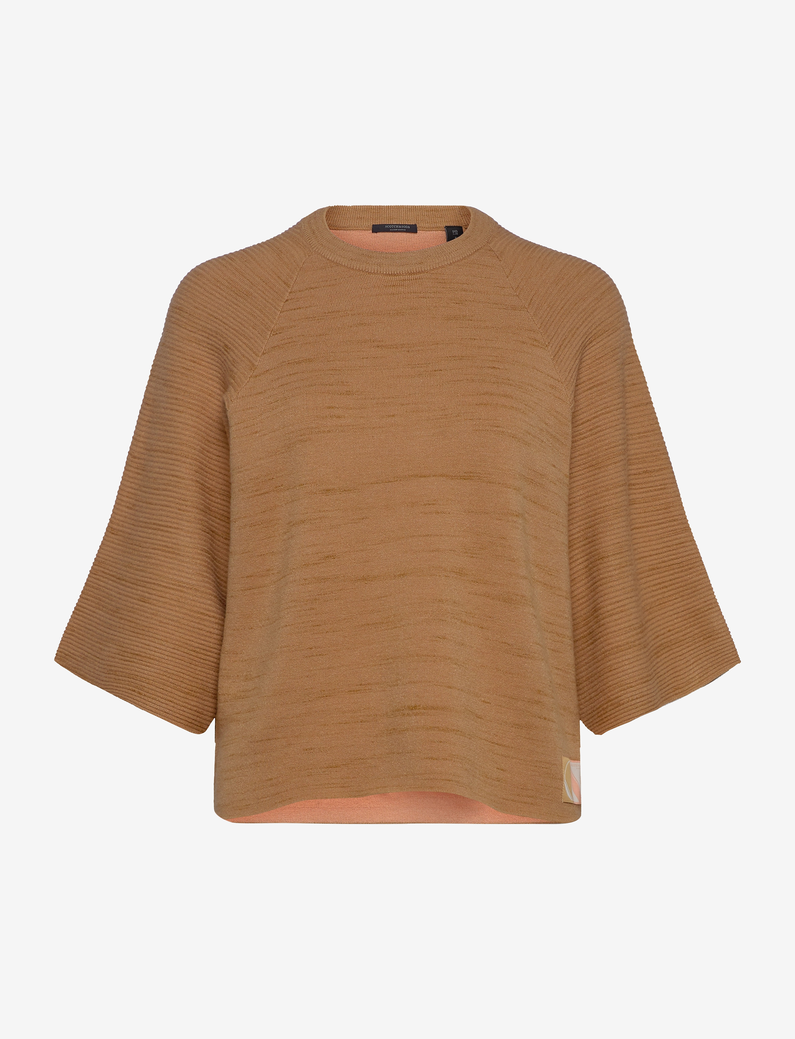 Scotch & Soda - Club nomade knitted pull - camel melange - 1