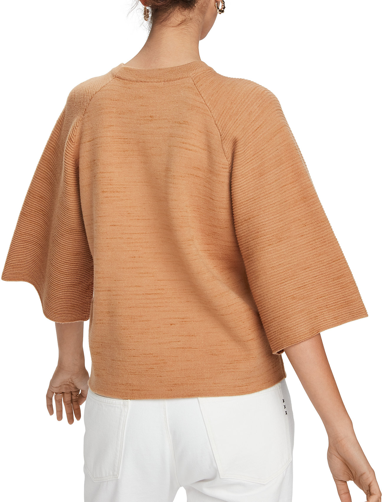Scotch & Soda - Club nomade knitted pull - camel melange - 3