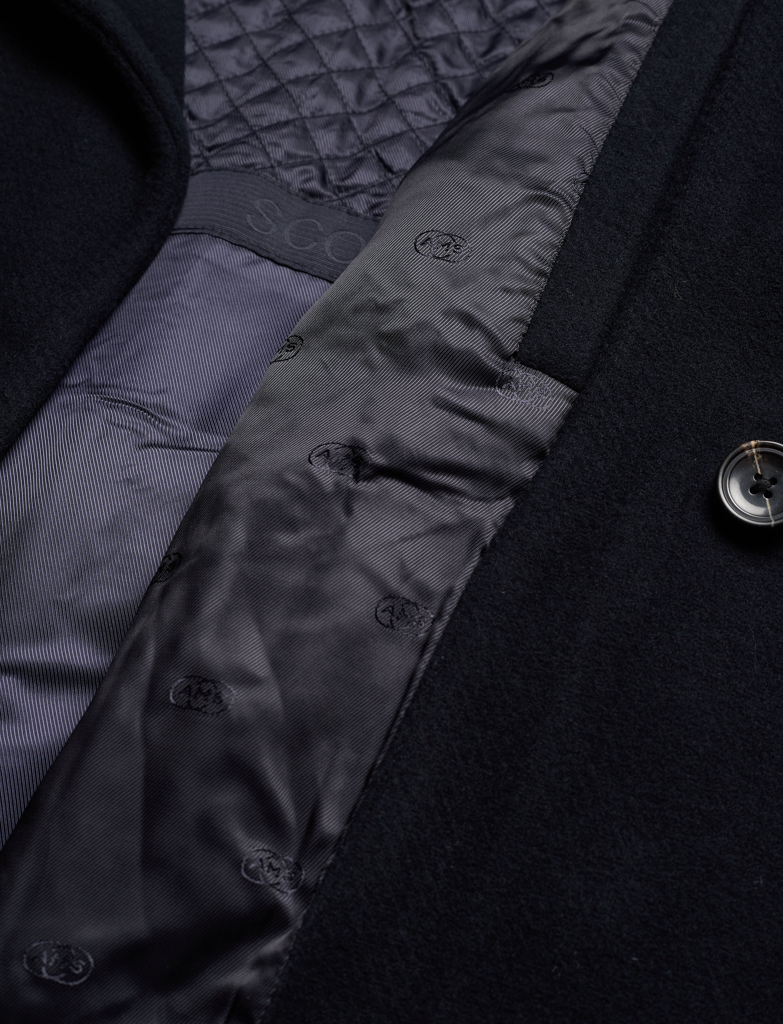 Scotch & Soda - Classic wool-blend peacoat with quilted lining - night - 4