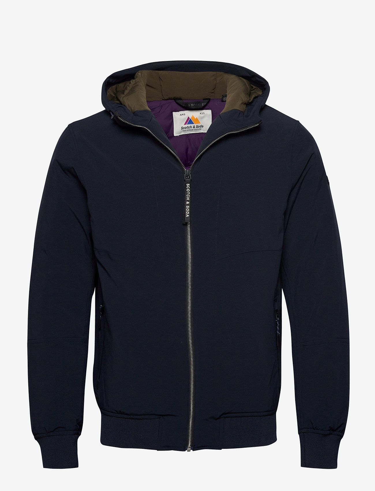 Scotch & Soda - Hooded quilted stretch-nylon jacket - night - 0