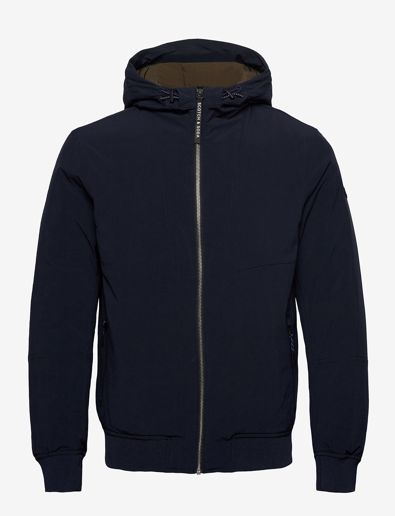 Scotch & Soda - Hooded quilted stretch-nylon jacket - night - 1