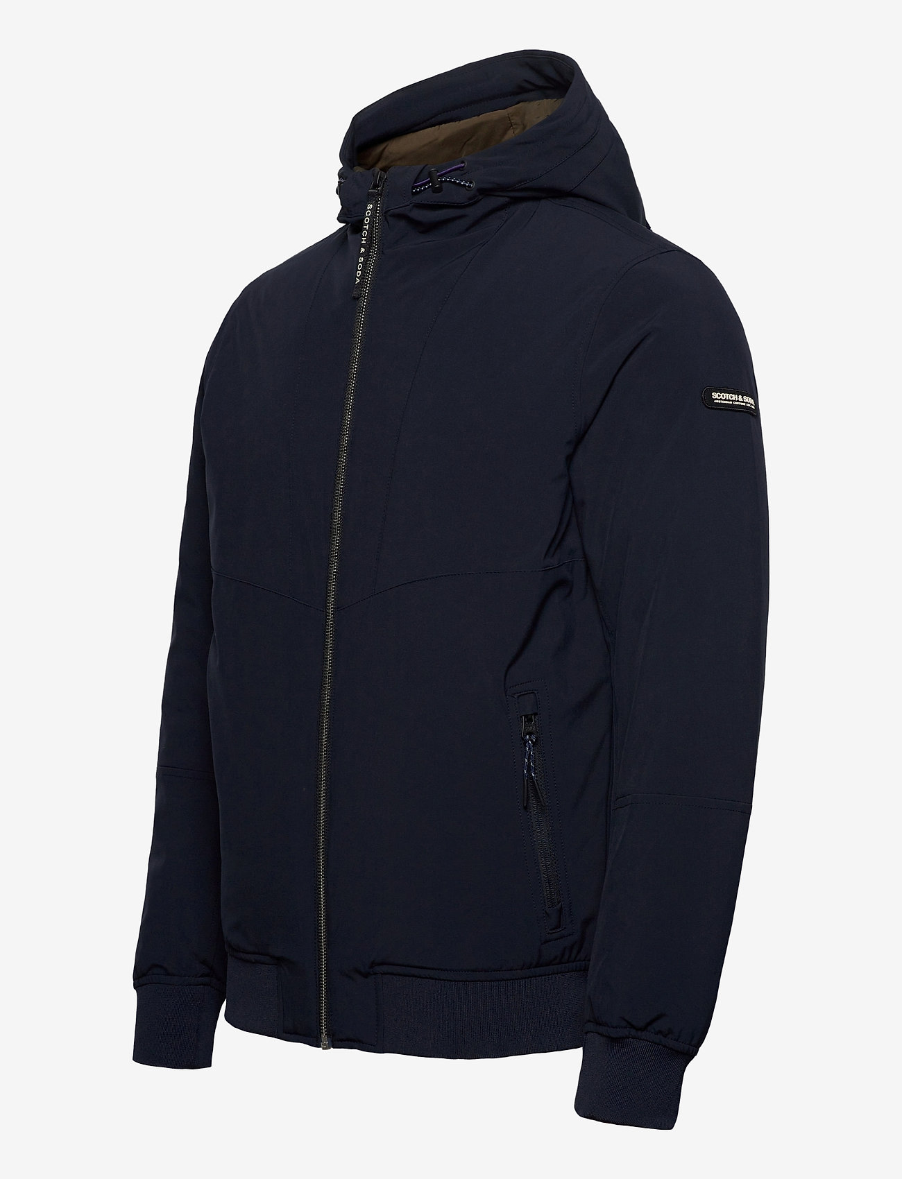 Scotch & Soda - Hooded quilted stretch-nylon jacket - night - 3