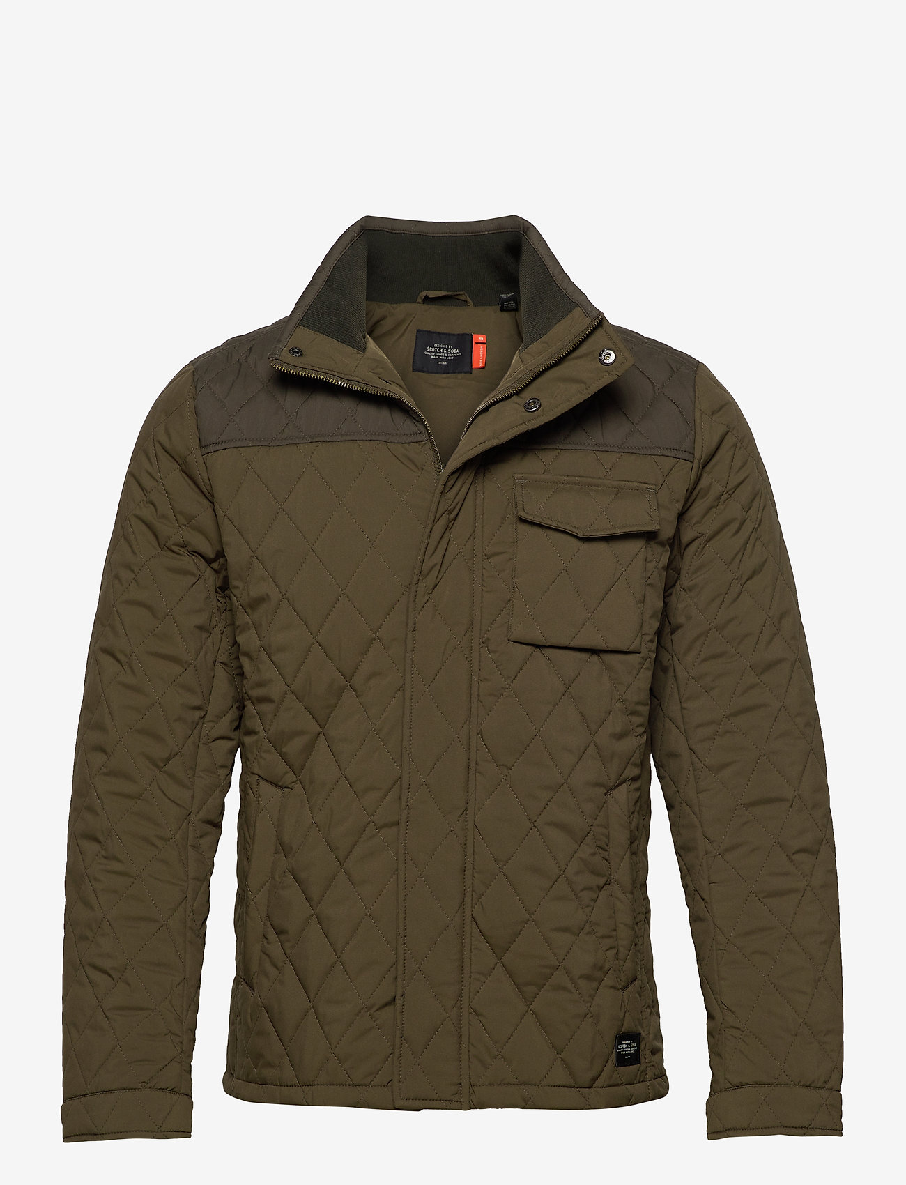 Scotch & Soda - Classic short quilted jacket - military - 0