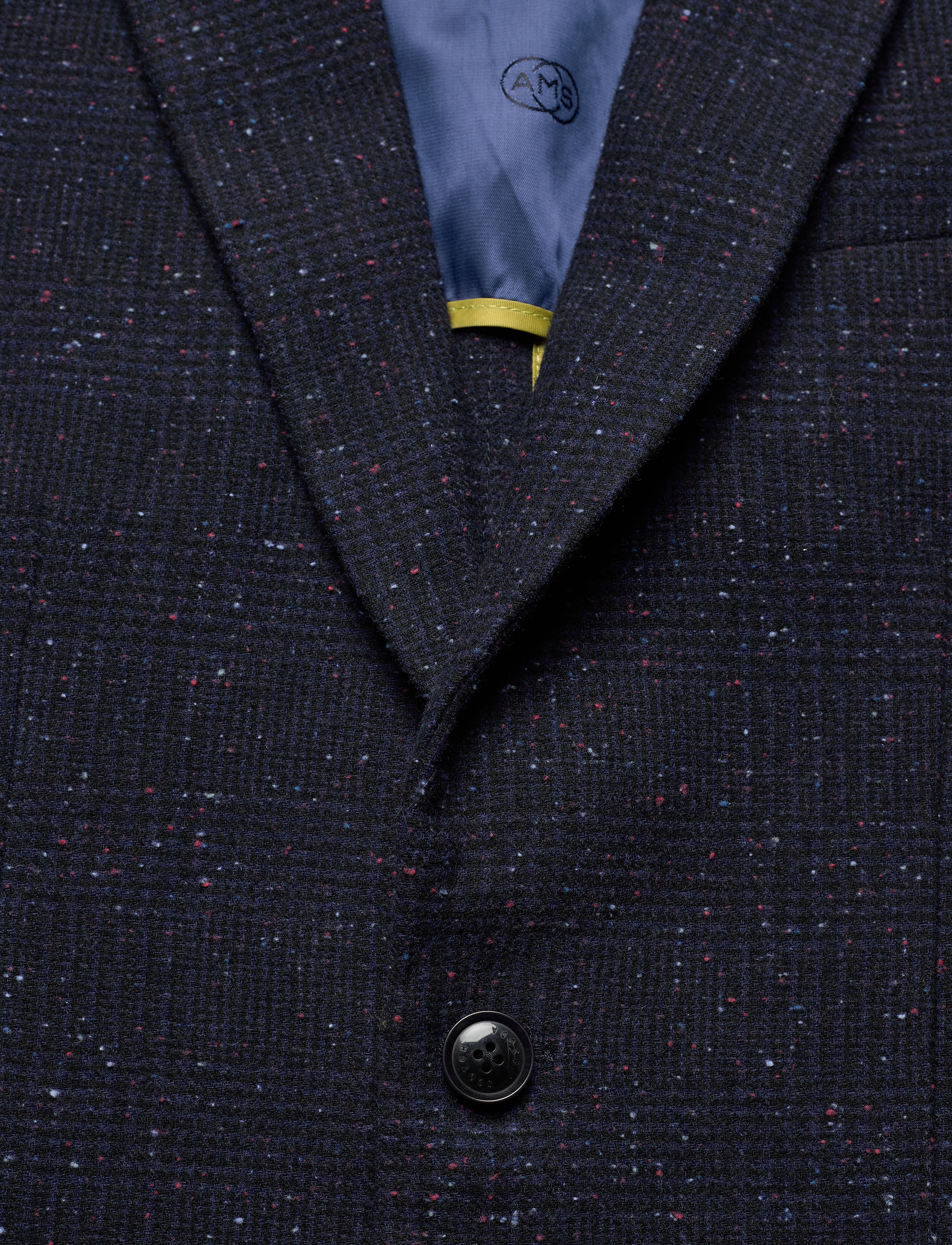 Scotch & Soda - Classic single-breasted neps wool-blend blazer - combo a - 3