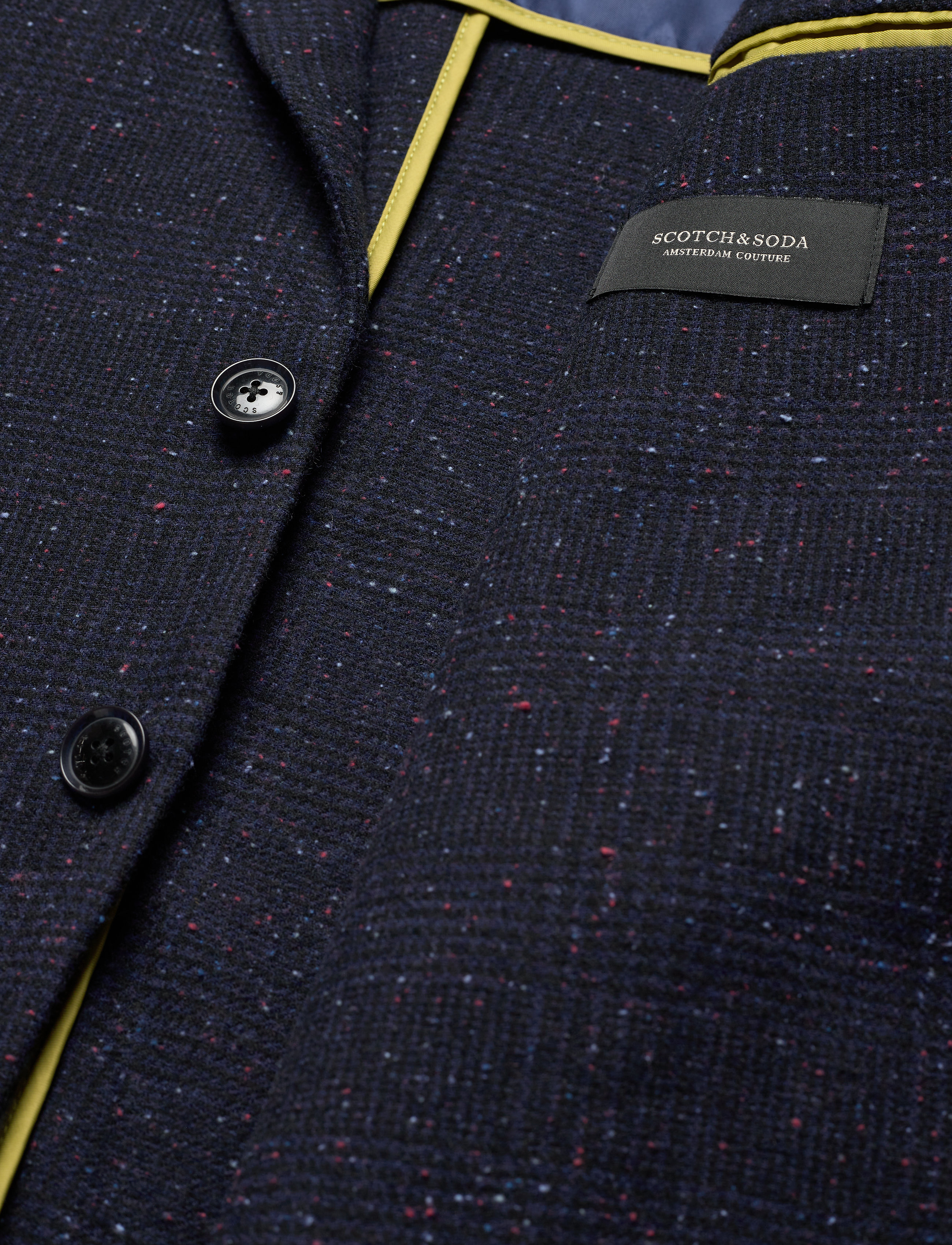 Scotch & Soda - Classic single-breasted neps wool-blend blazer - combo a - 5