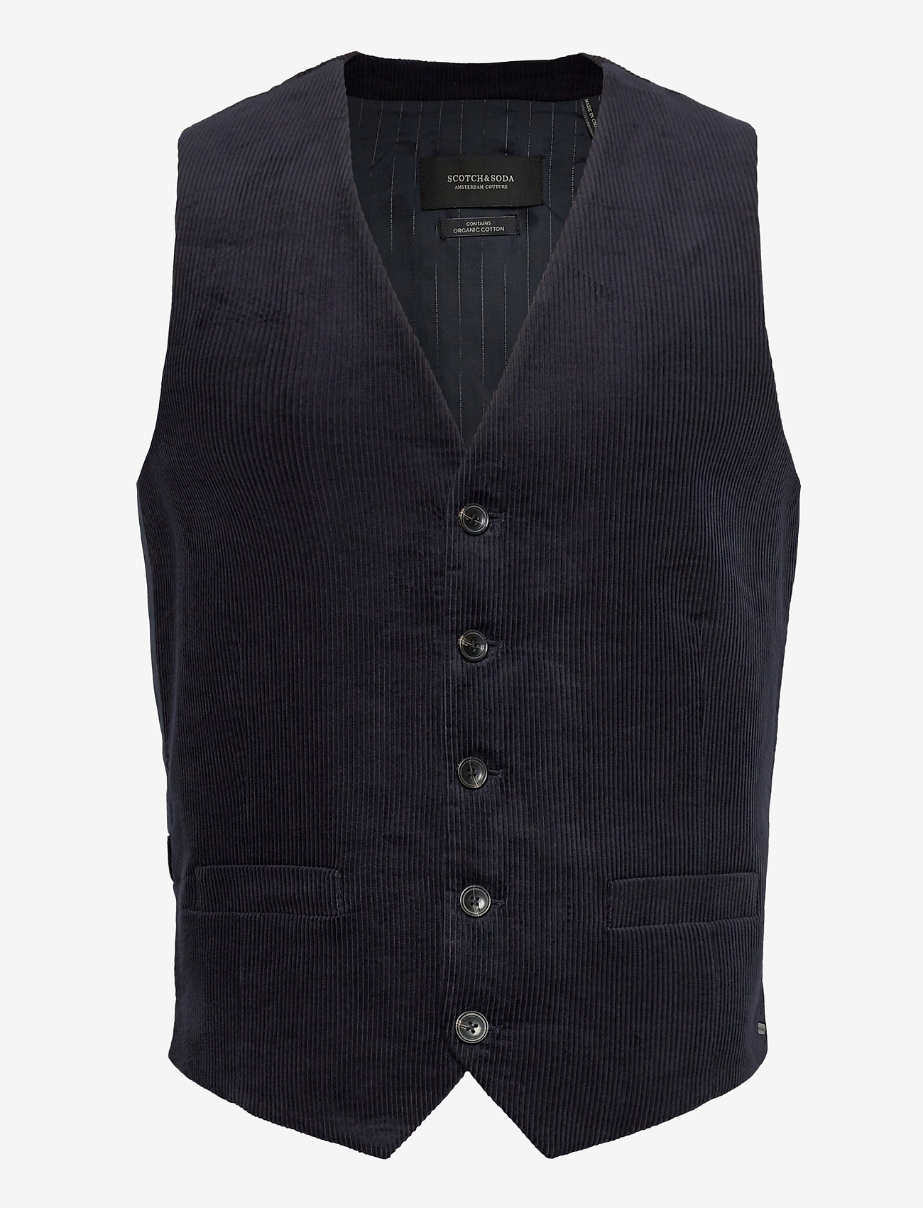 Scotch & Soda - Classic corduroy gilet - night - 0