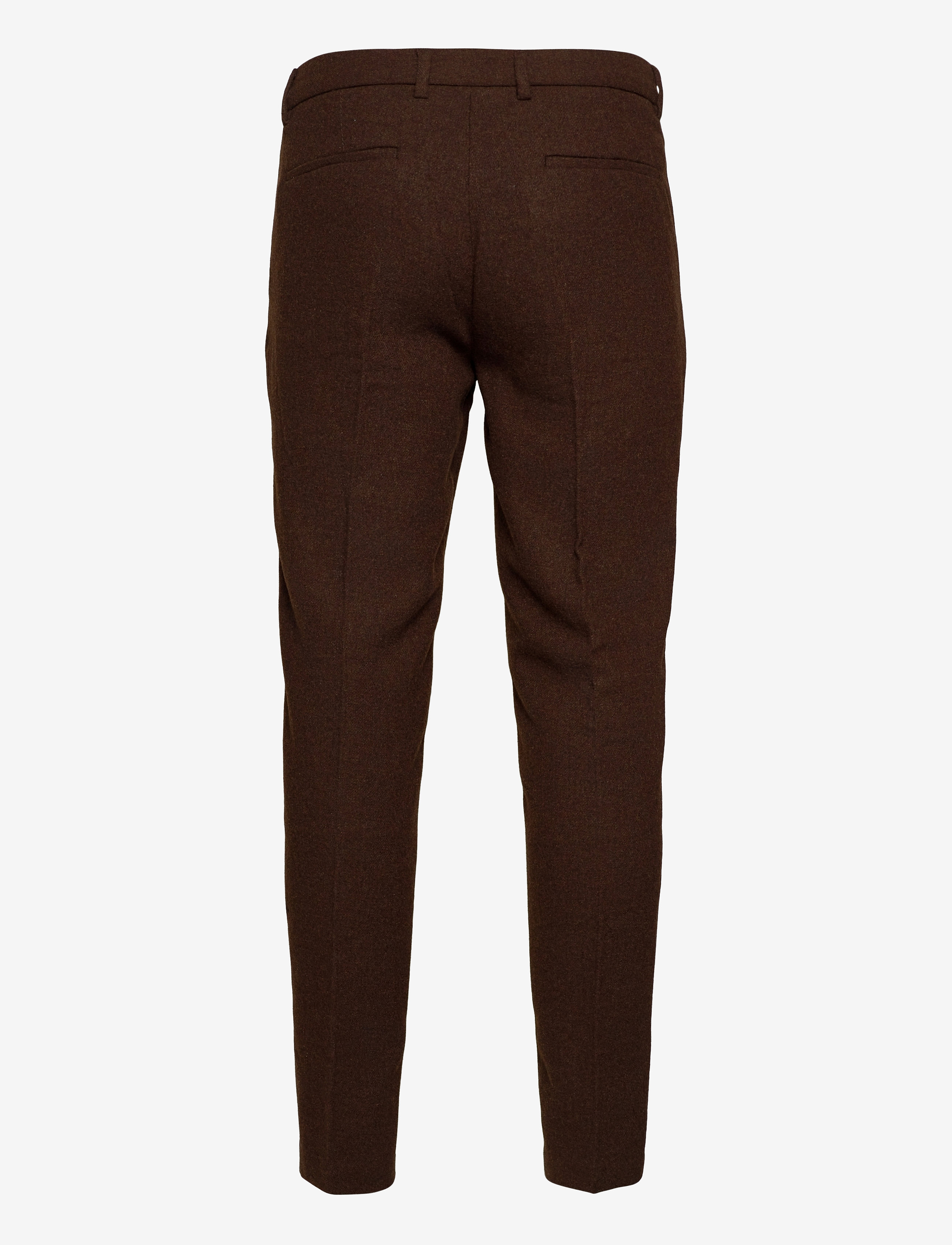 Scotch & Soda - STUART- Classic neps wool-blend chino - brown melange - 1