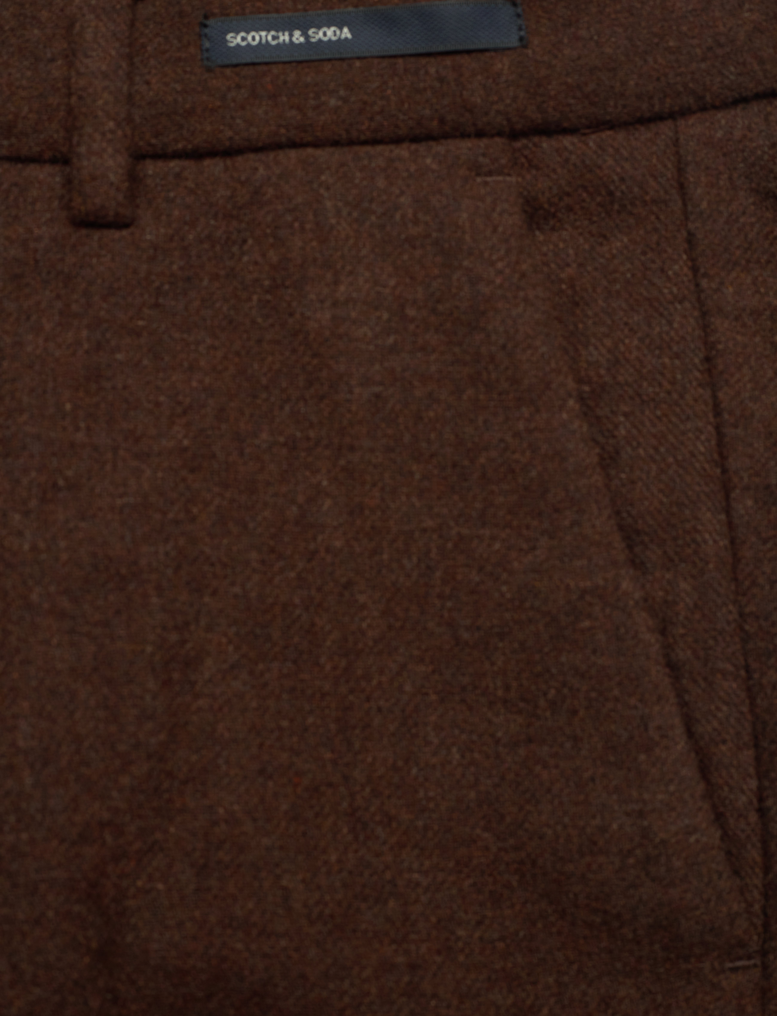 Scotch & Soda - STUART- Classic neps wool-blend chino - brown melange - 2