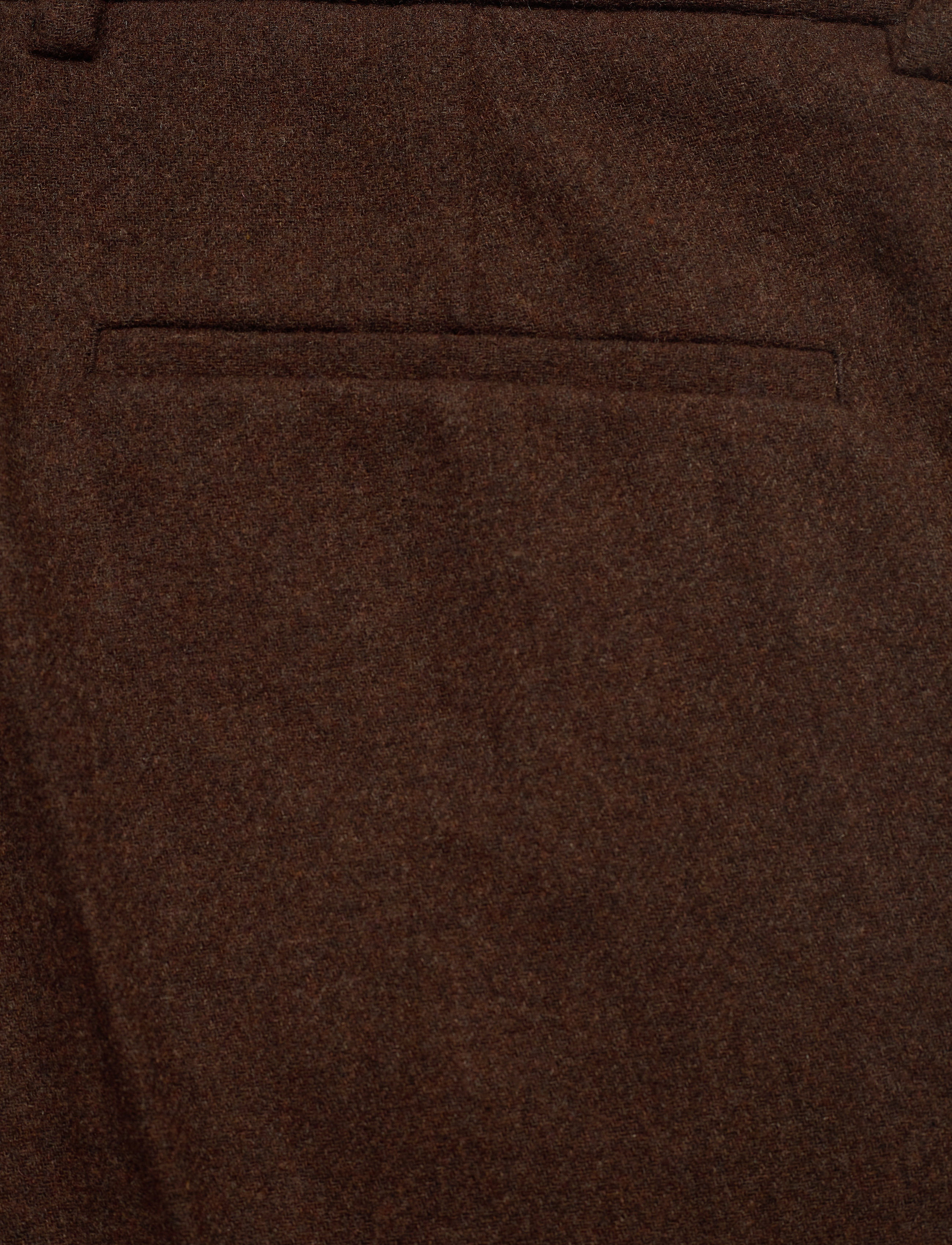 Scotch & Soda - STUART- Classic neps wool-blend chino - brown melange - 4