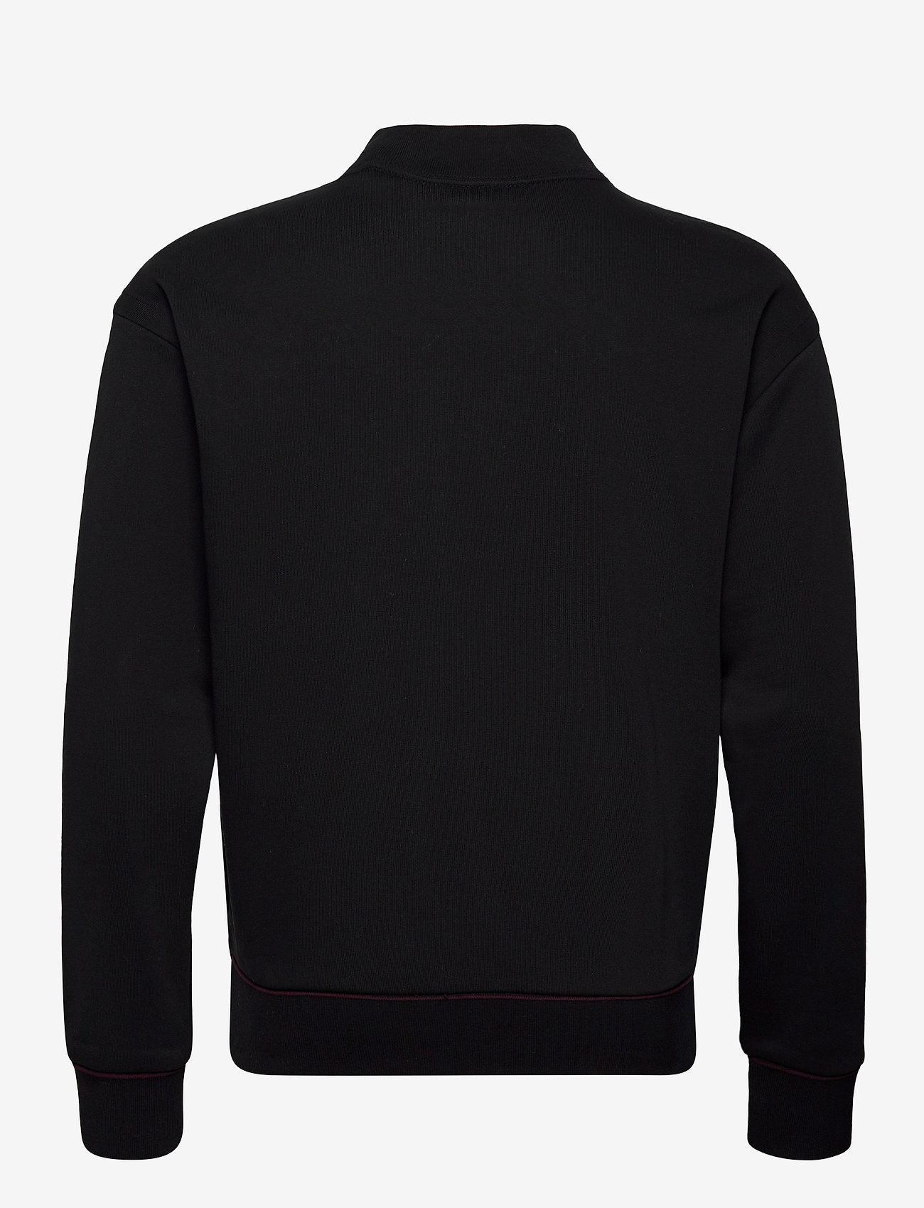 Scotch & Soda - Clean felpa sweat with high rib collar - black - 1