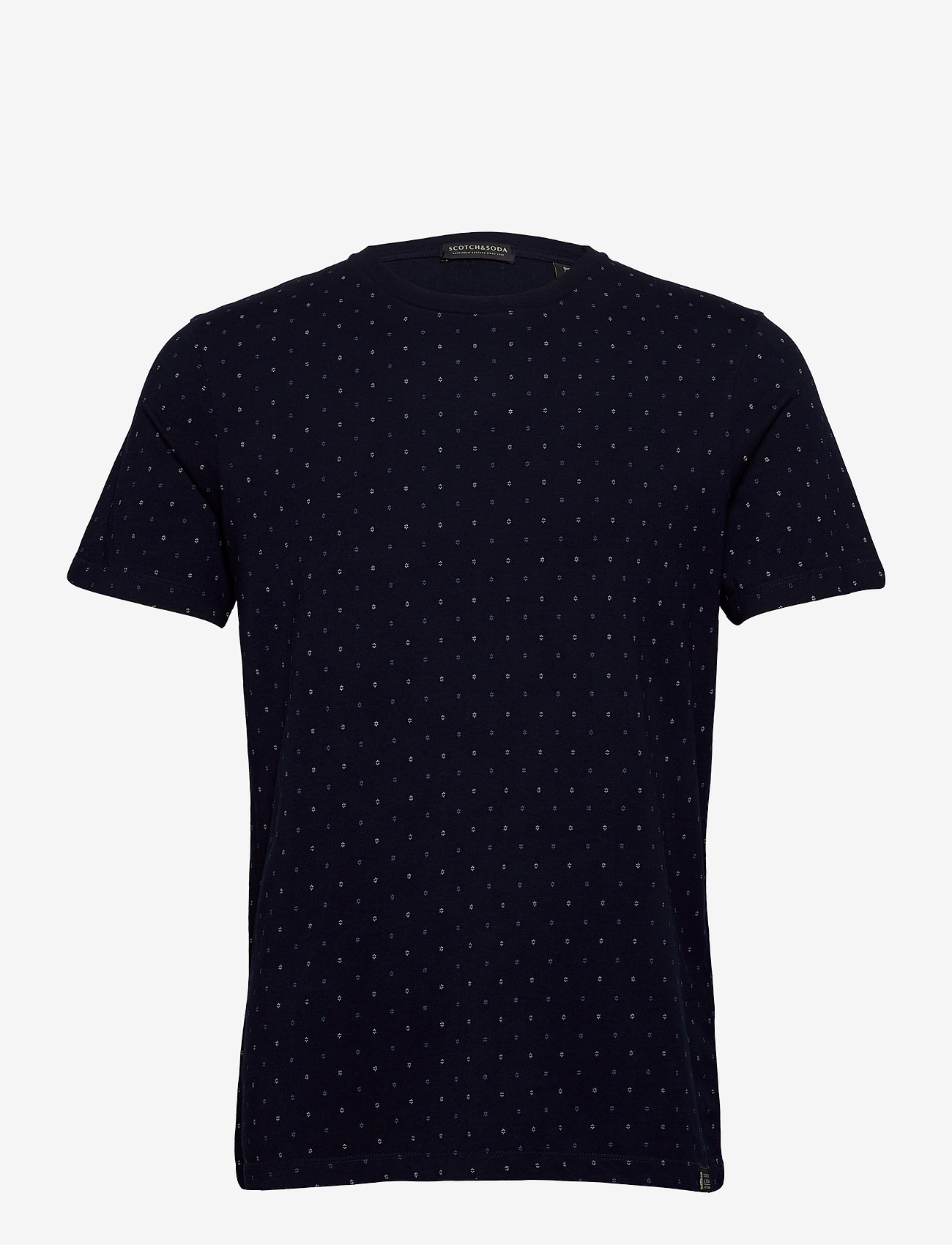 Scotch & Soda - Classic jersey crewneck tee with all-over pattern - combo c - 0