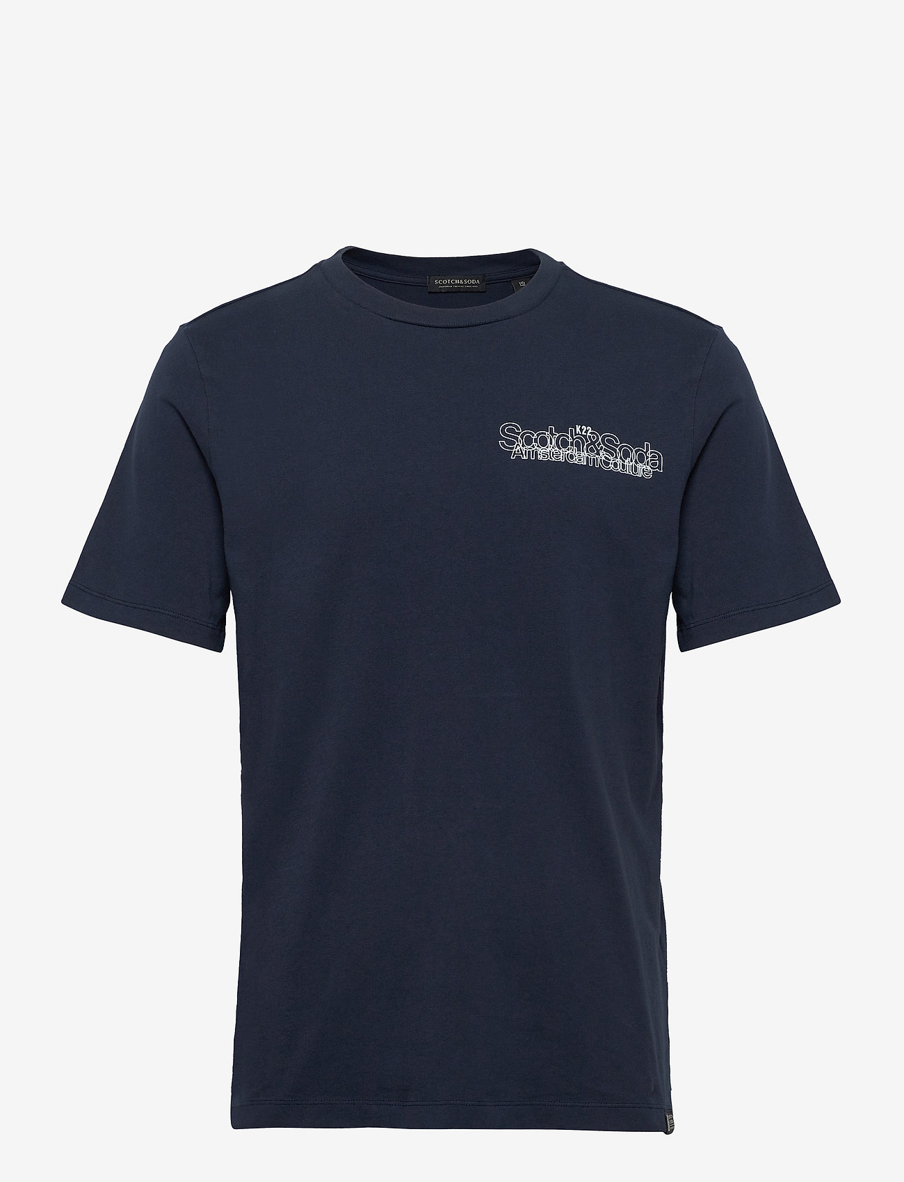 Scotch & Soda - Scotch logo artwork crewneck tee - navy - 0