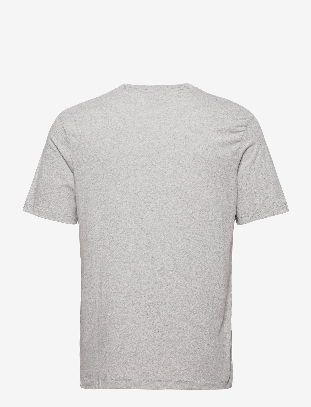 Scotch & Soda - Recycled cotton jersey crewneck tee with chest badge - grey melange - 1