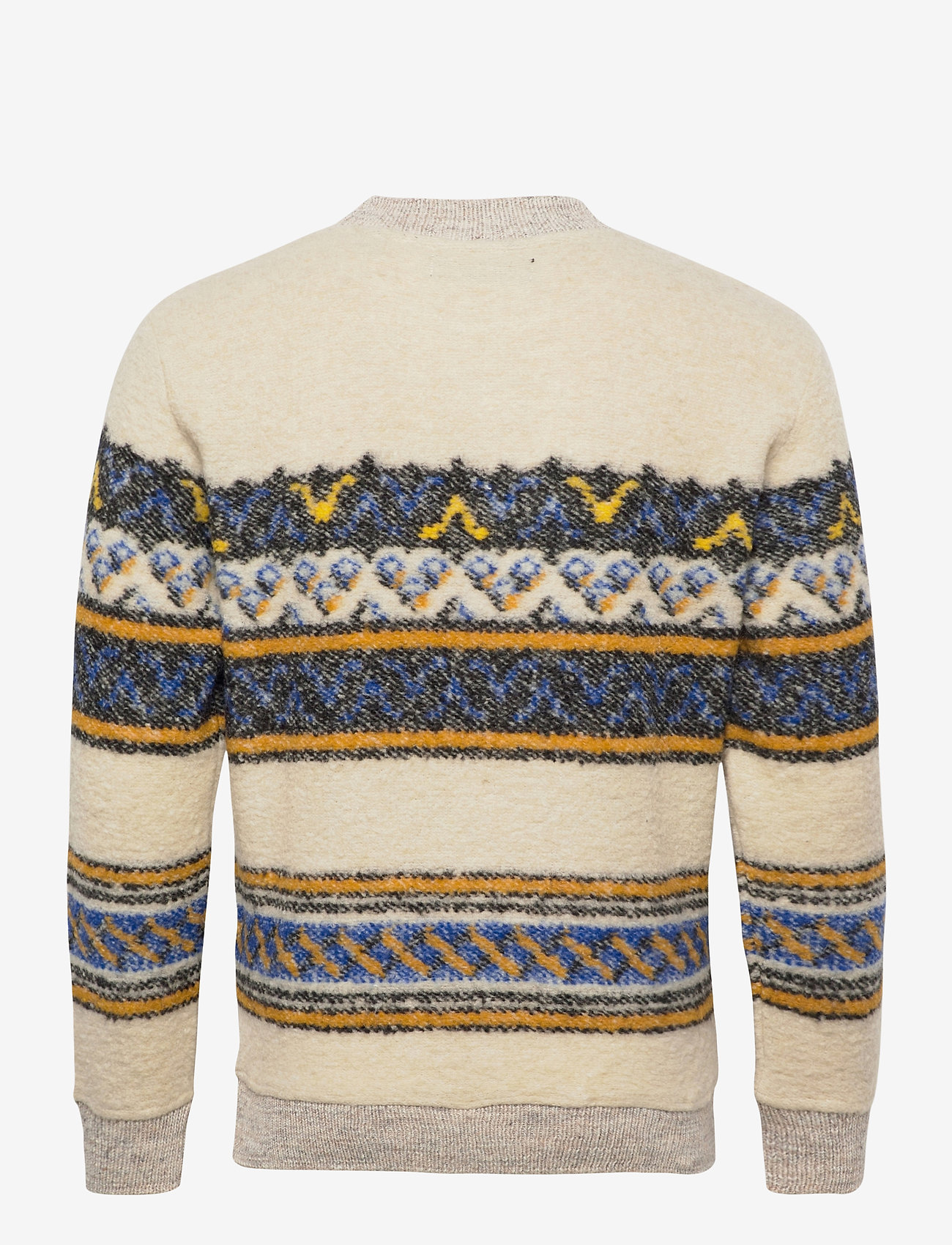 Scotch & Soda - Bouclé pull with jacquard placement pattern - combo a - 1