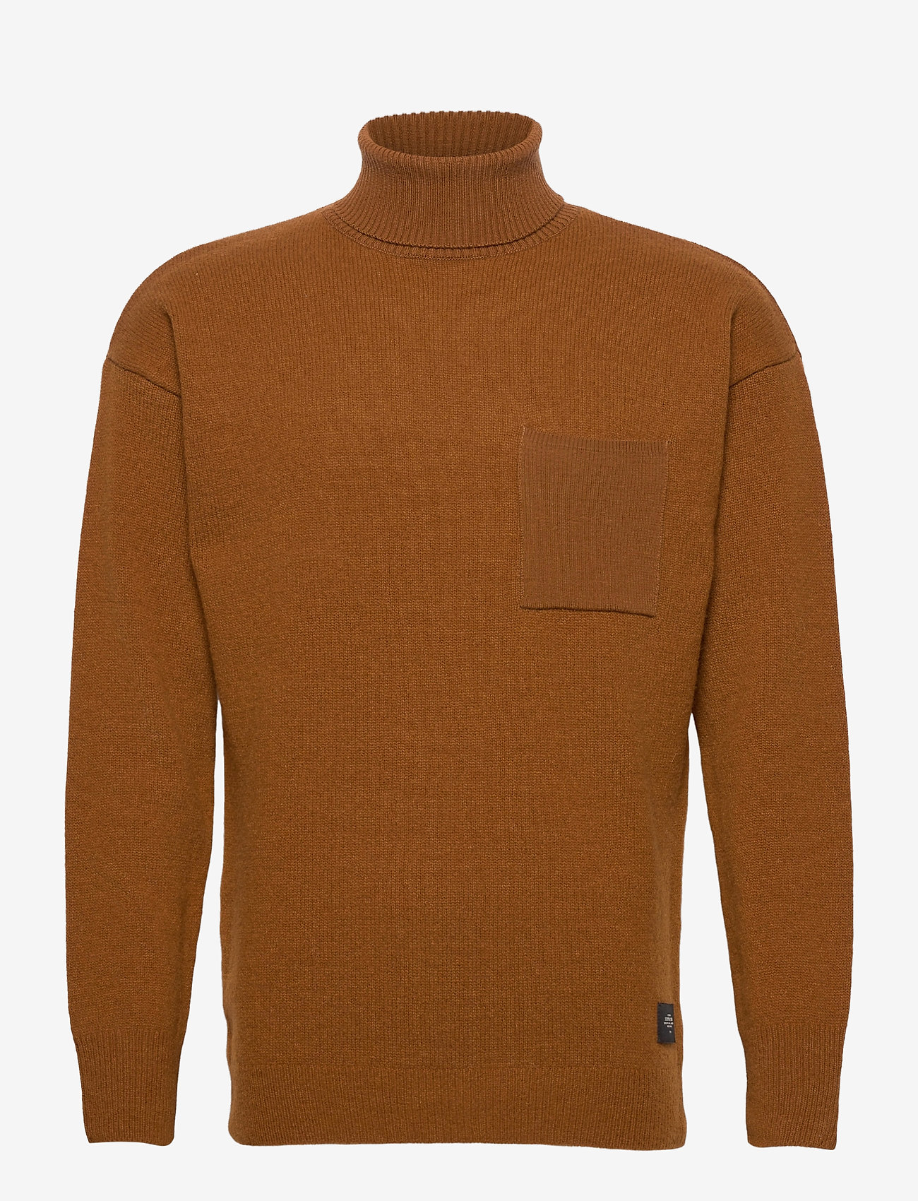 Wool-blend turtleneck pull with chestpocket - TEDDY