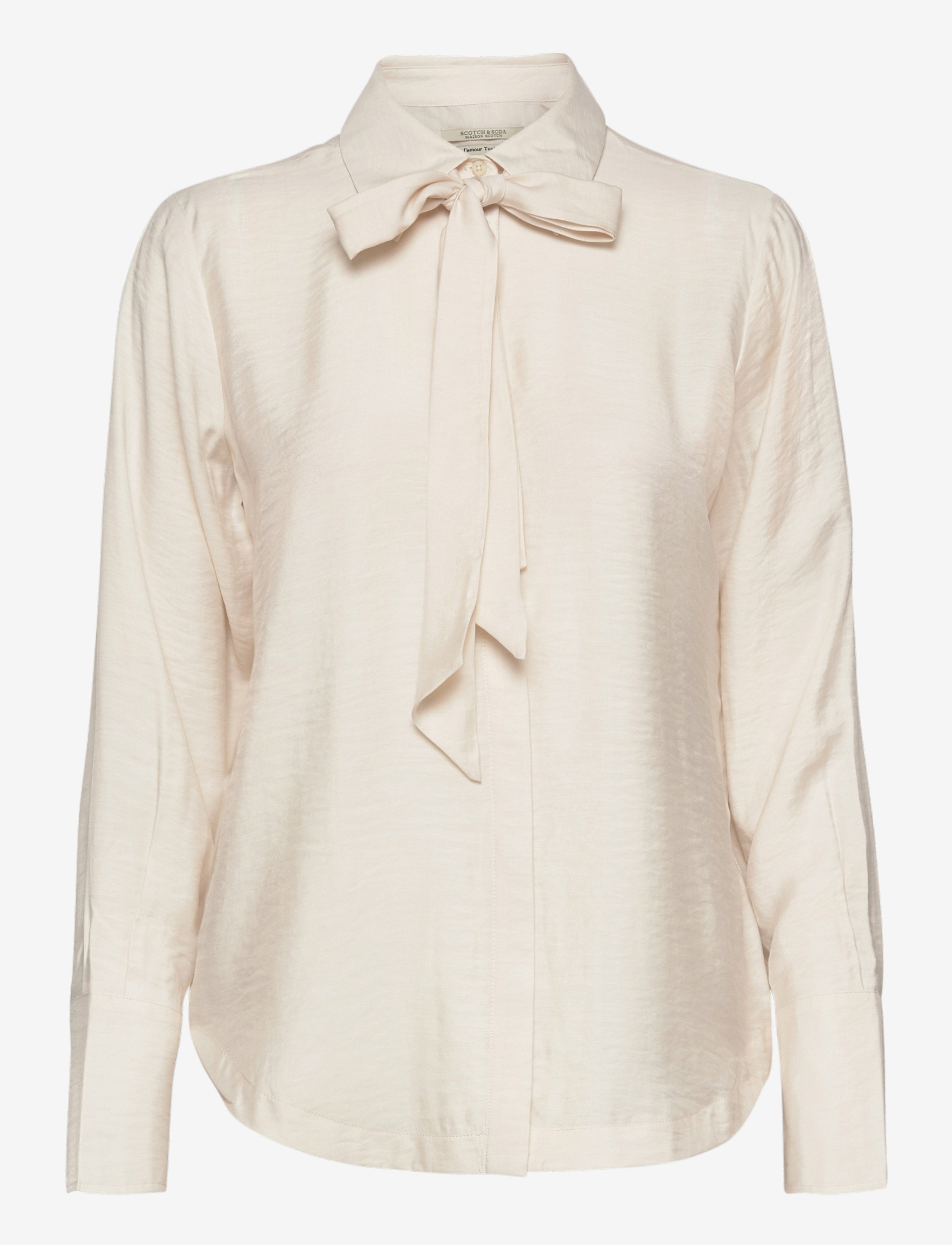 Scotch & Soda - Shirt with bow at neck - off white - 1