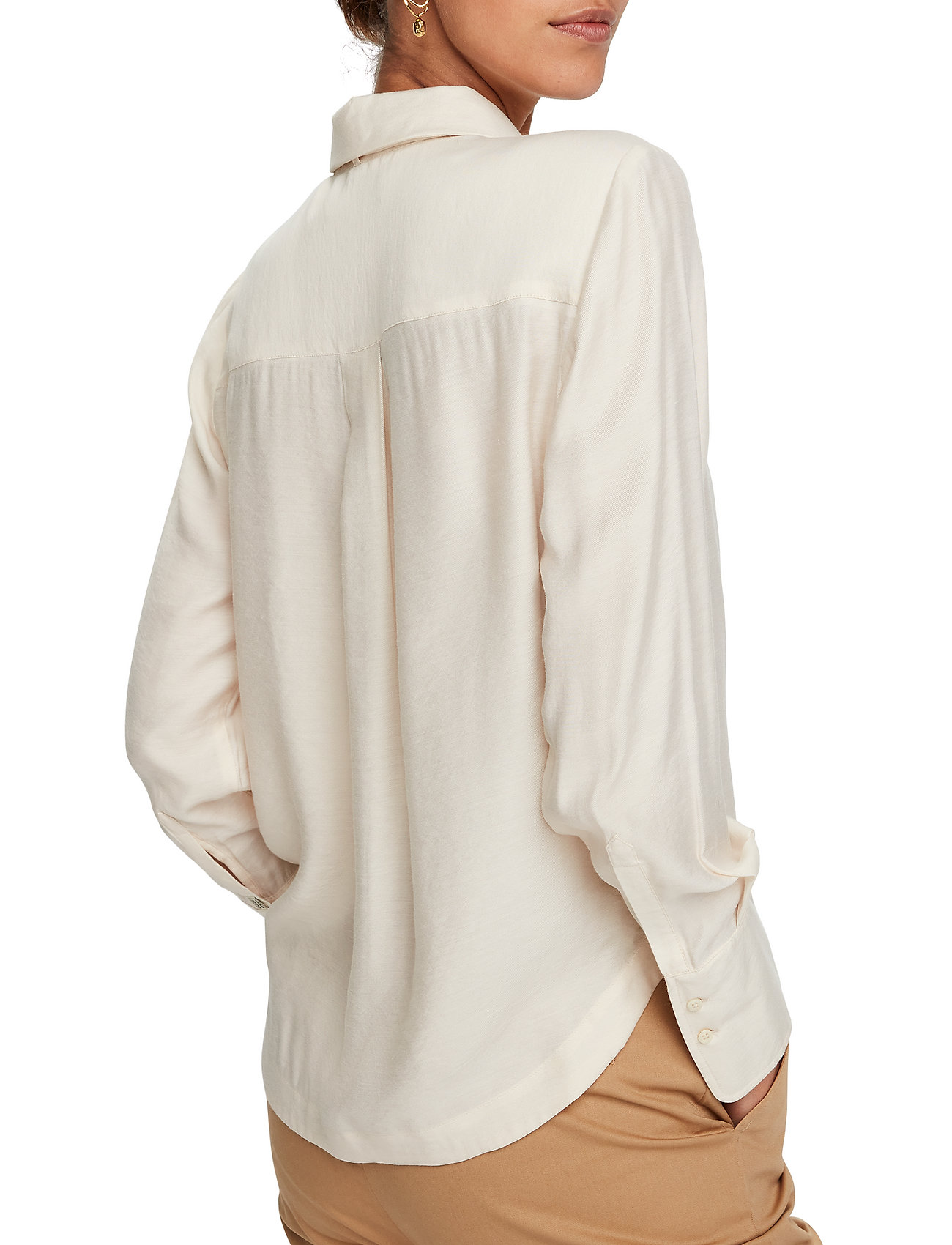 Scotch & Soda - Shirt with bow at neck - off white - 5