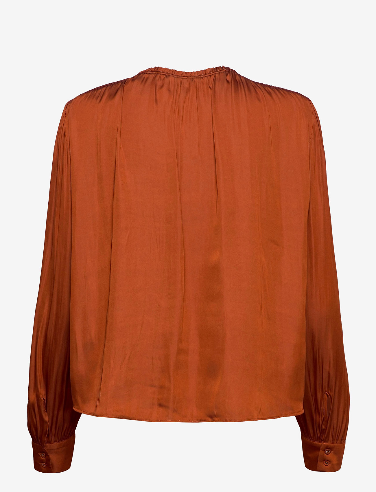 Scotch & Soda - Top with smocking details and ruffle - copper - 1