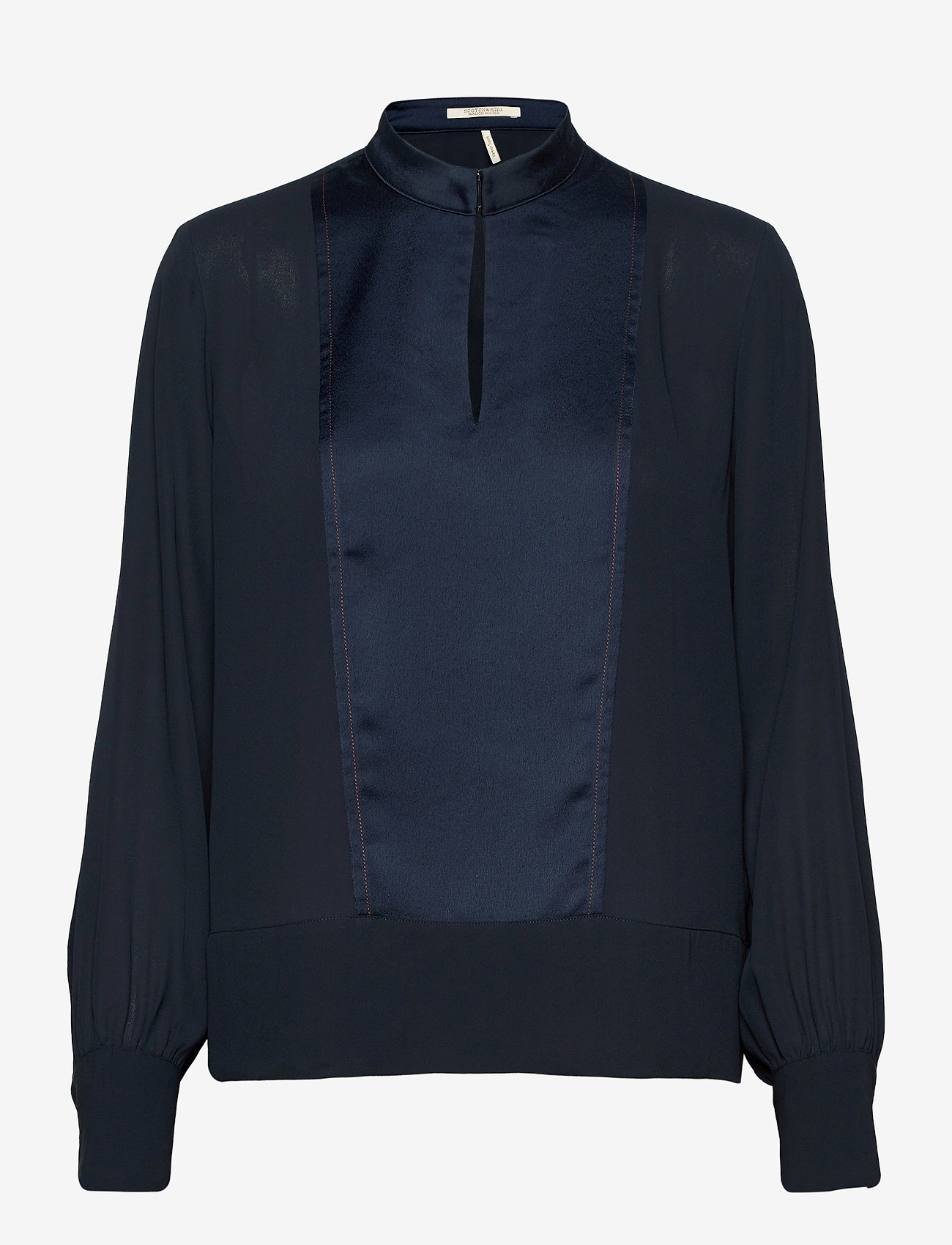 Scotch & Soda - Drapey top in matt and shine - night - 0