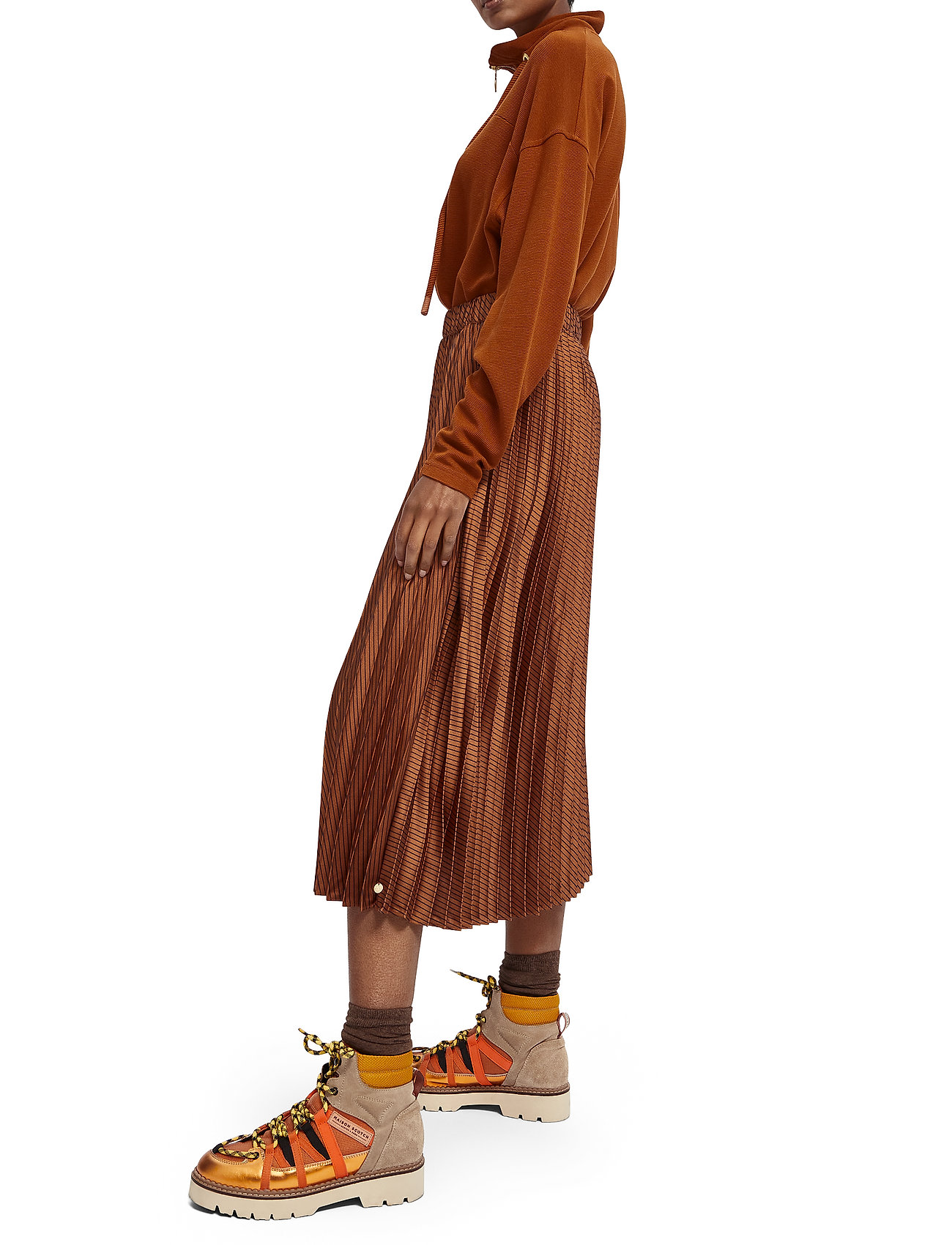 Scotch & Soda - Pleated midi length skirt - combo s - 4