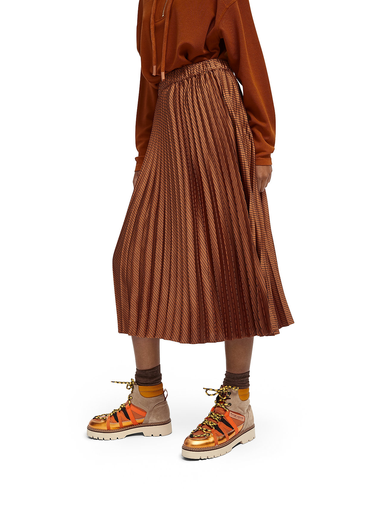Scotch & Soda - Pleated midi length skirt - combo s - 5