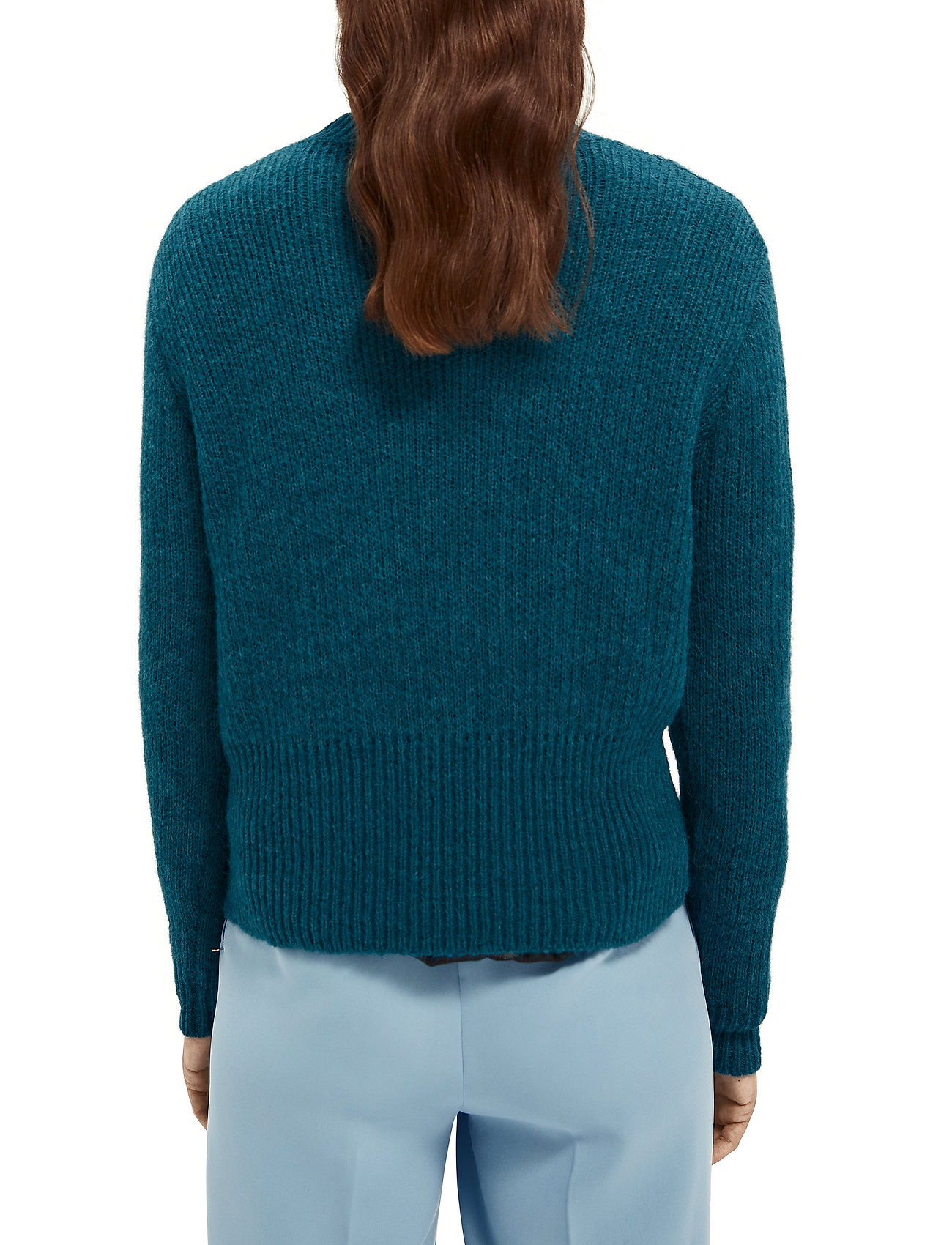 Scotch & Soda - Fuzzy knit with cable stitches - cosmic pine - 3