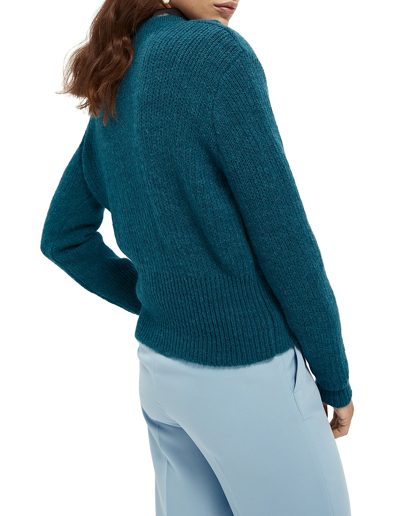 Scotch & Soda - Fuzzy knit with cable stitches - cosmic pine - 4