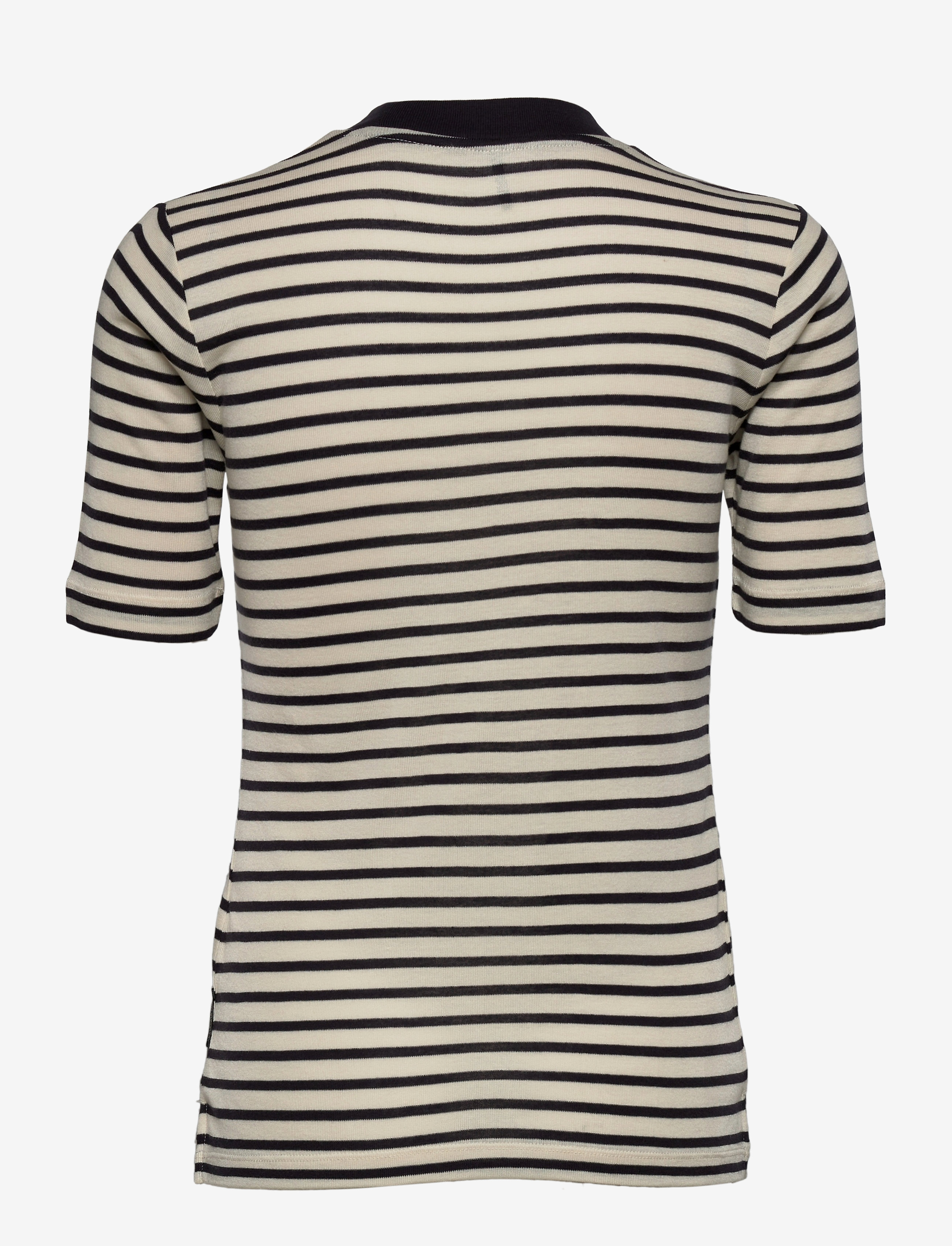 Scotch & Soda - Striped tee with high neck in Tencel quality - combo t - 1