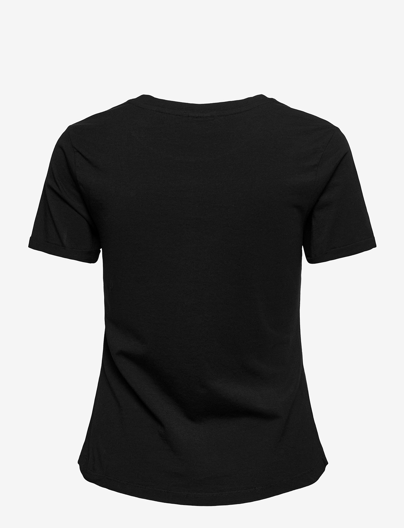 Scotch & Soda - Fitted tee in organic cotton quality with chest artwork - black - 1