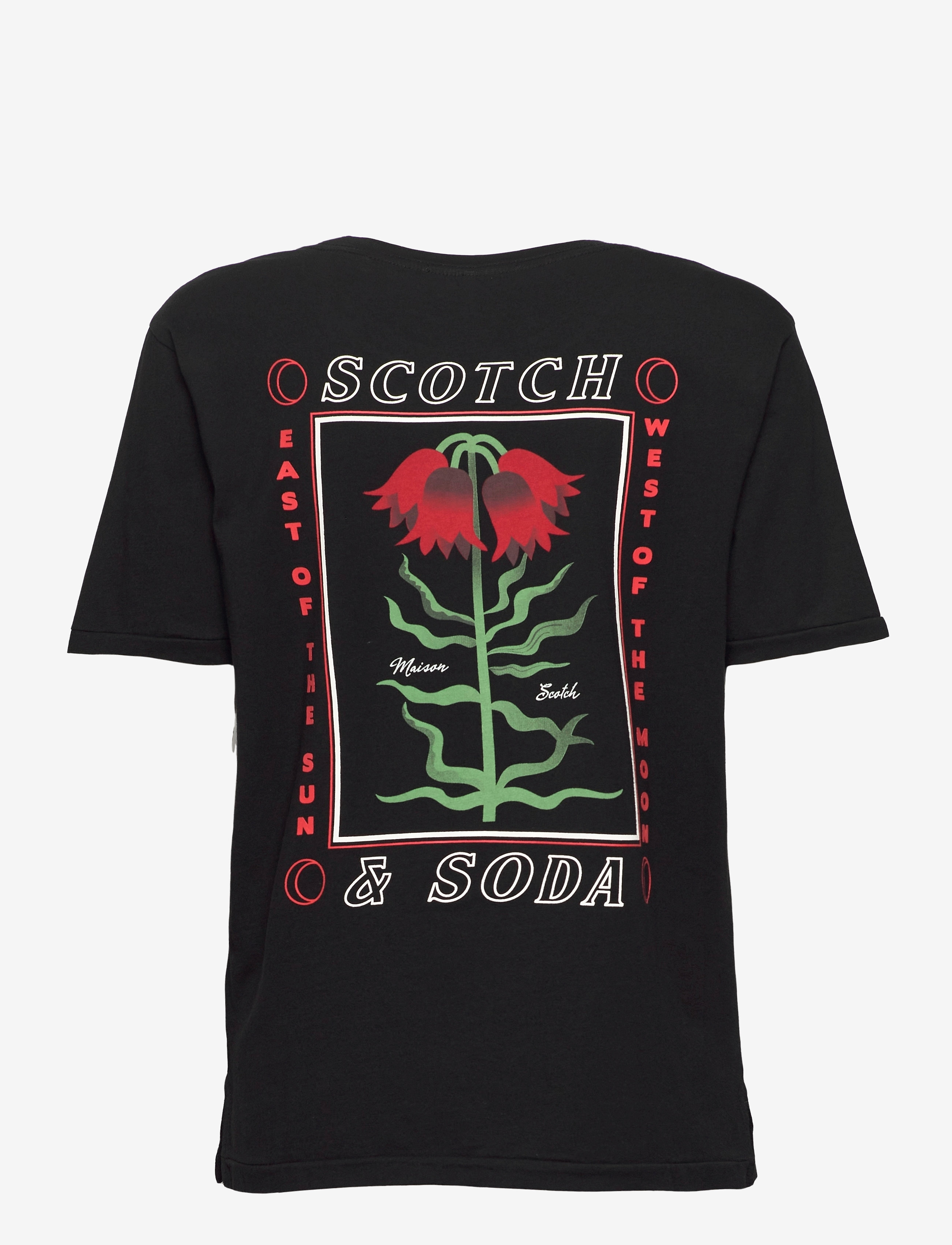Scotch & Soda - Relaxed fit tee in organic cotton quality with artworks - black - 2