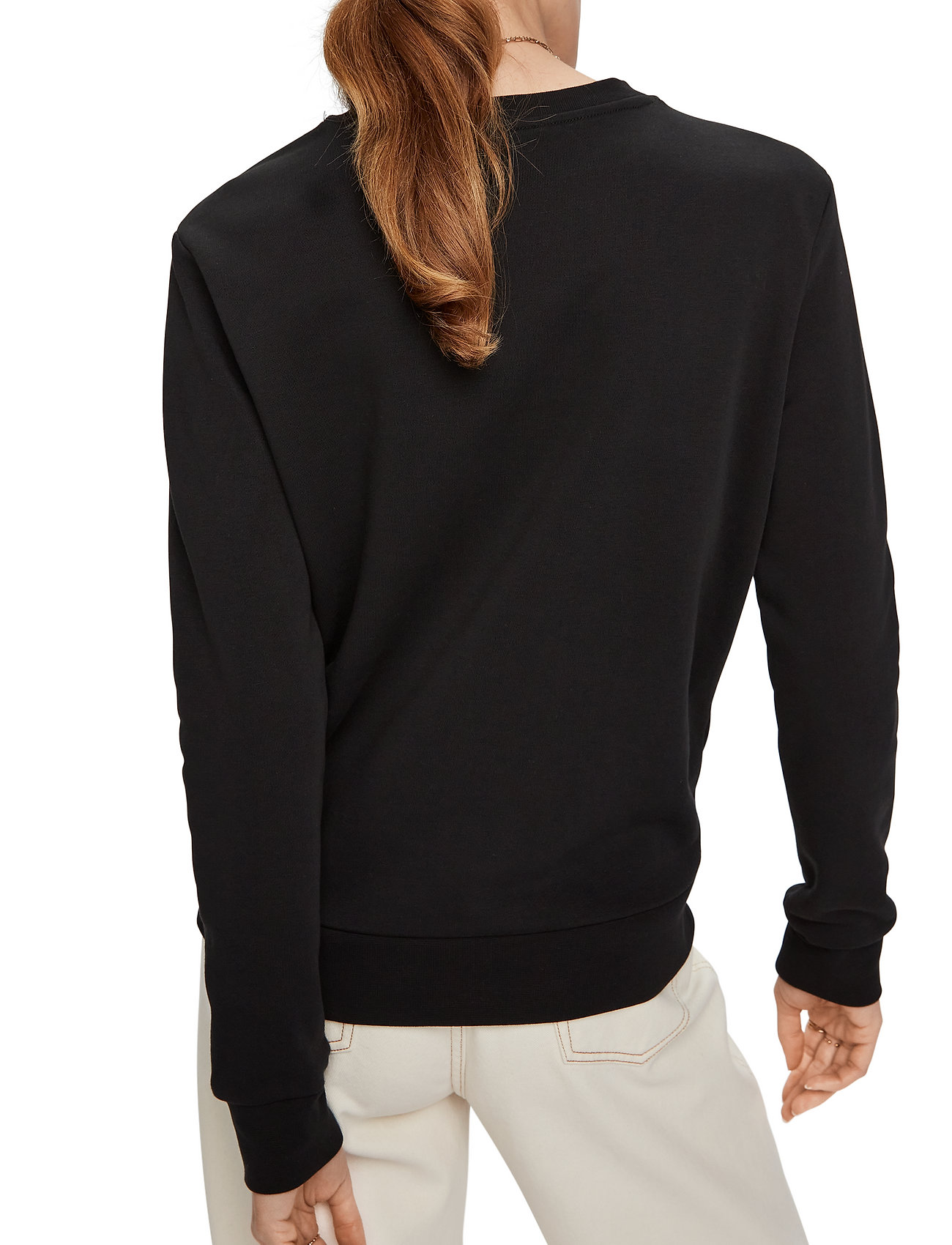 Scotch & Soda - Crewneck sweat with embroidered artwork - black - 4