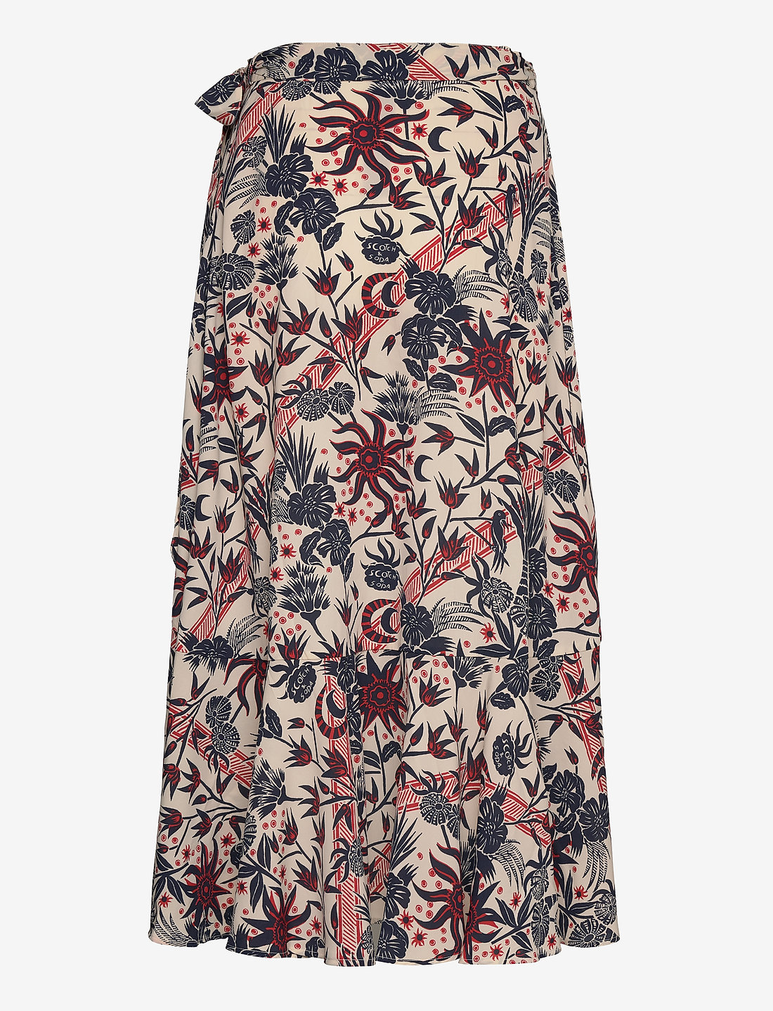 Scotch & Soda - Midi allover printed wrap skirt - combo h - 1