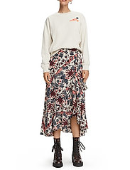 Scotch & Soda - Midi allover printed wrap skirt - combo h - 5