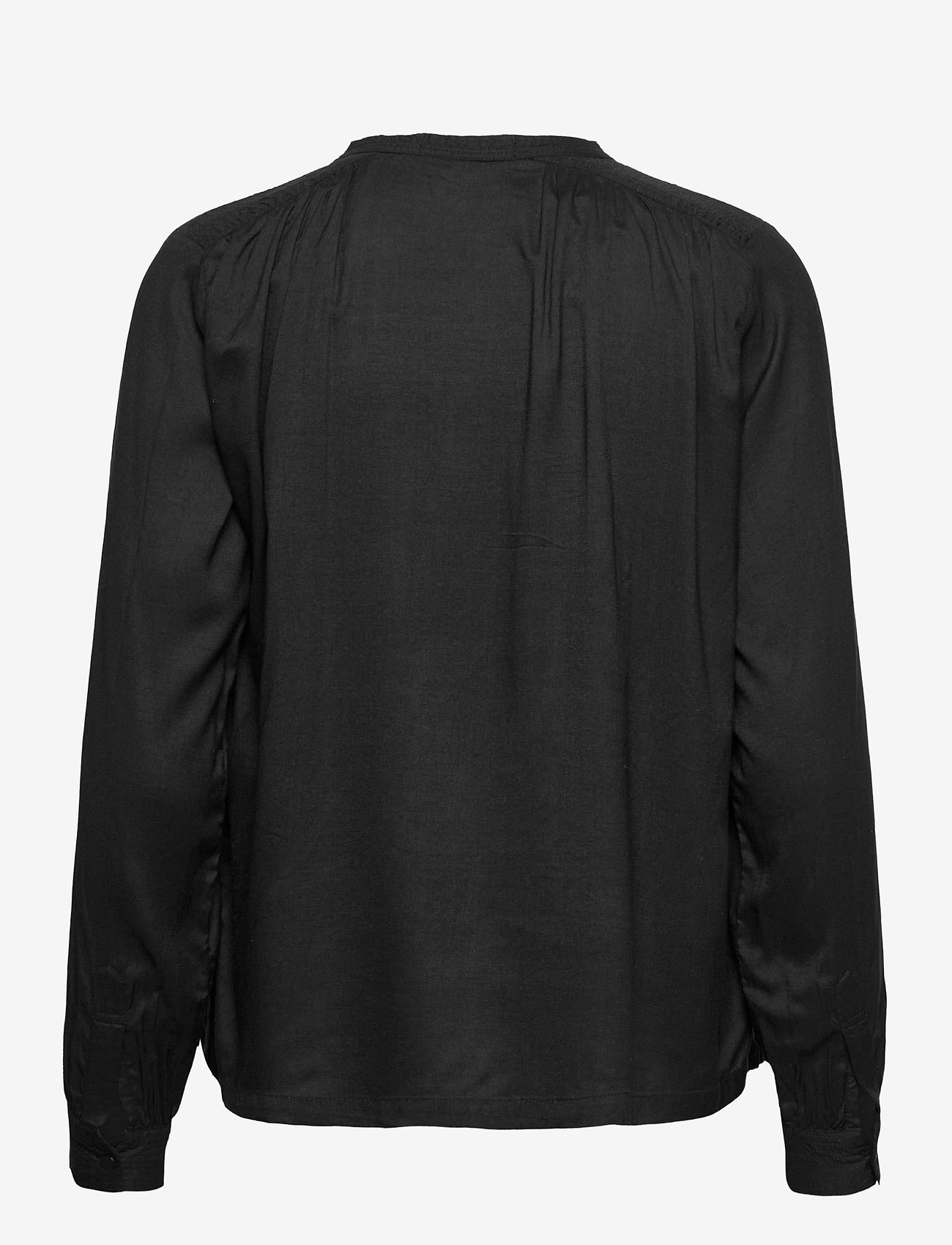 Scotch & Soda - Viscose top with shoulder panel and gathers - black - 1