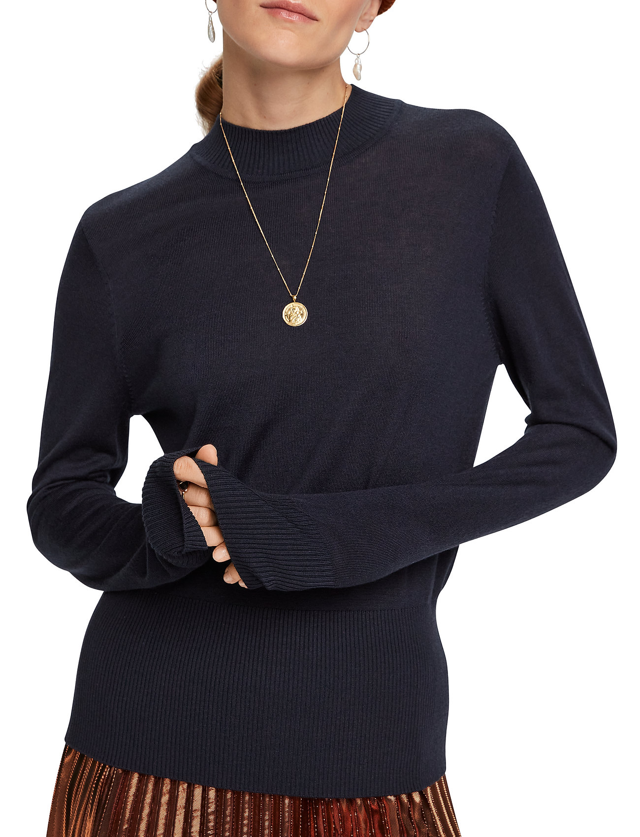 Scotch & Soda - Lightweight knit with fitted waist - night - 3