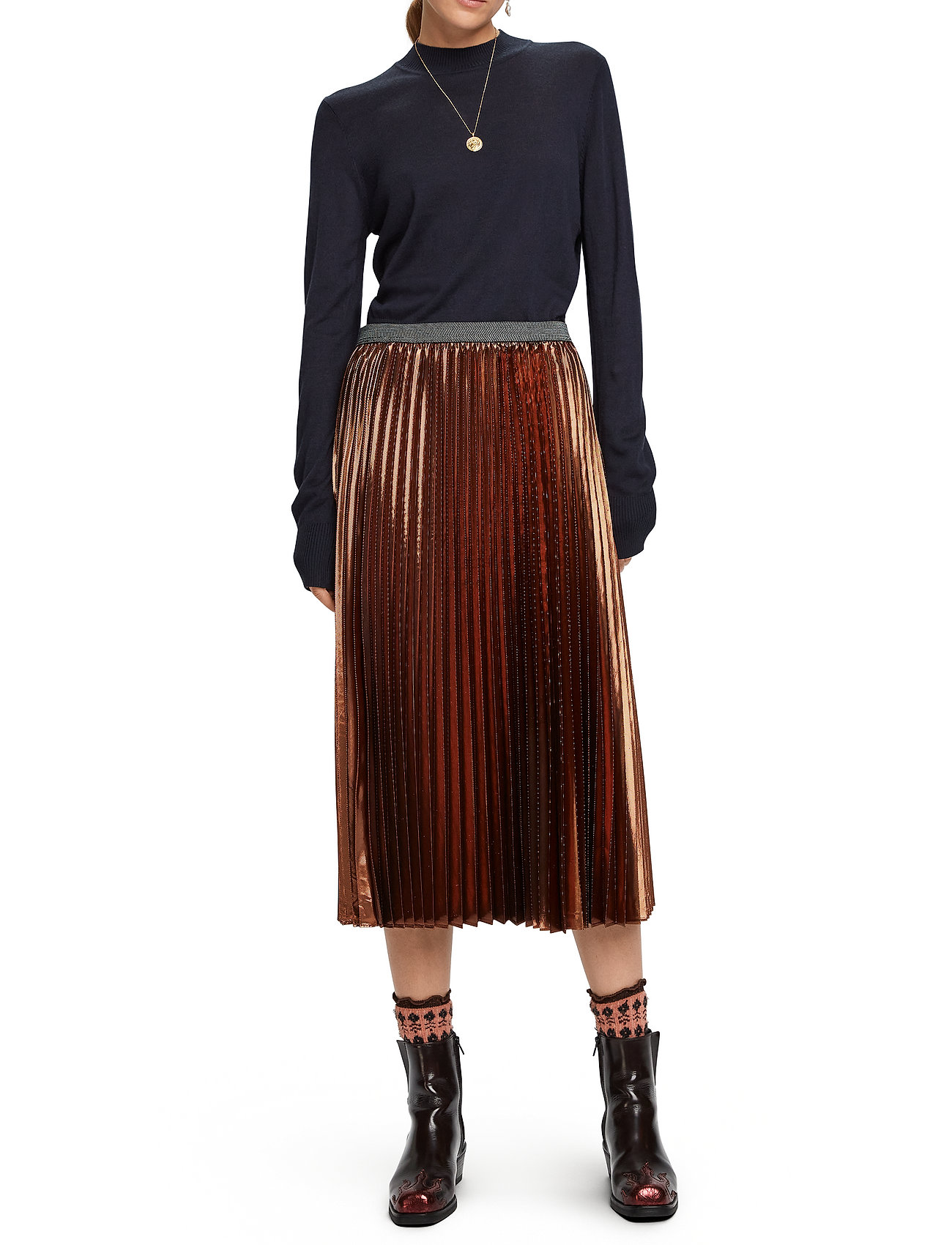 Scotch & Soda - Lightweight knit with fitted waist - night - 5