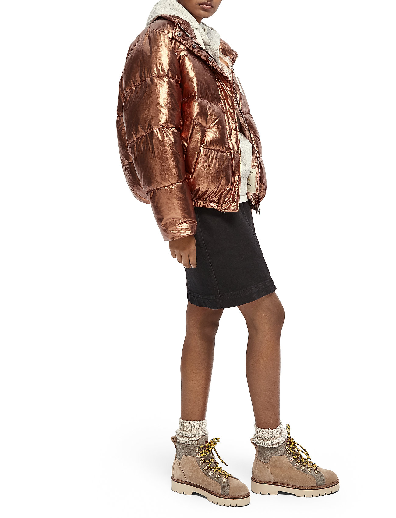 Scotch & Soda - Padded metallic jacket - ivory - 5