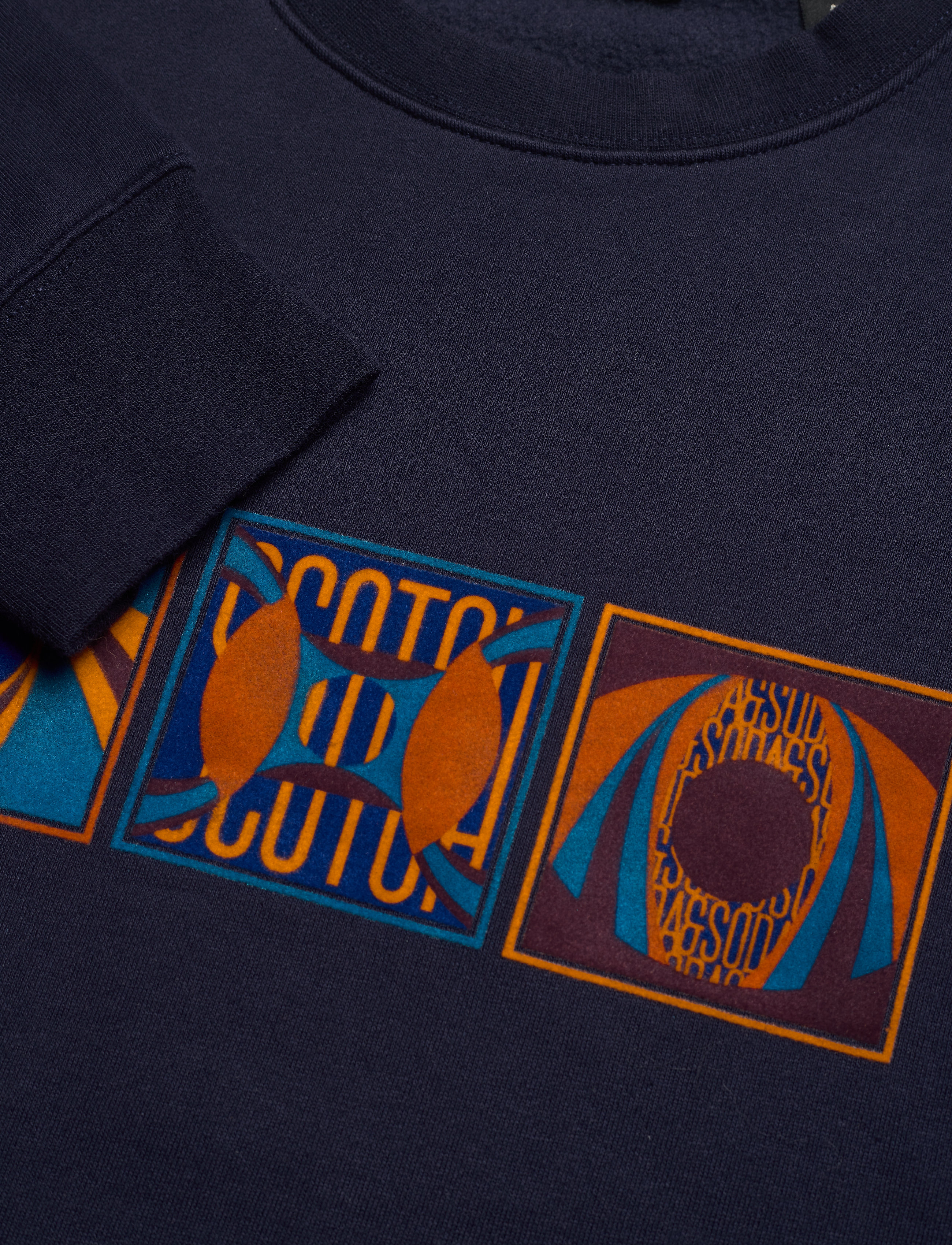 Scotch & Soda - Felpa crewneck sweat with colorful artwork - night - 2