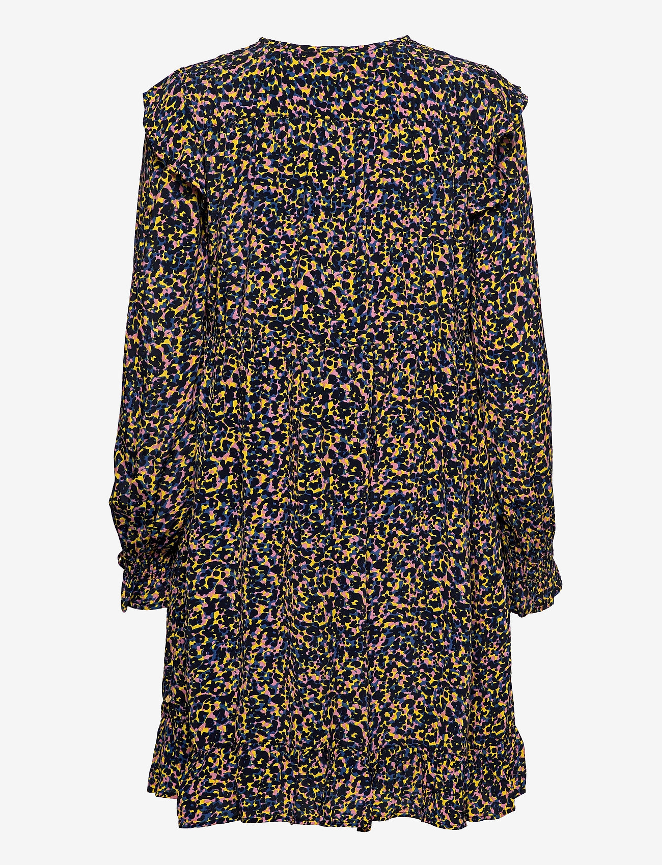 Scotch & Soda - Printed drapey dress with shoulder ruffles - sommerkleider - combo c - 1