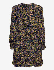Scotch & Soda - Printed drapey dress with shoulder ruffles - sukienki letnie - combo c - 1